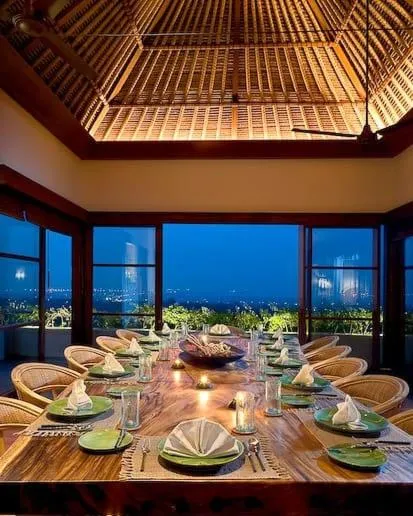 Dining area in The Longhouse, Jimbaran - Bali