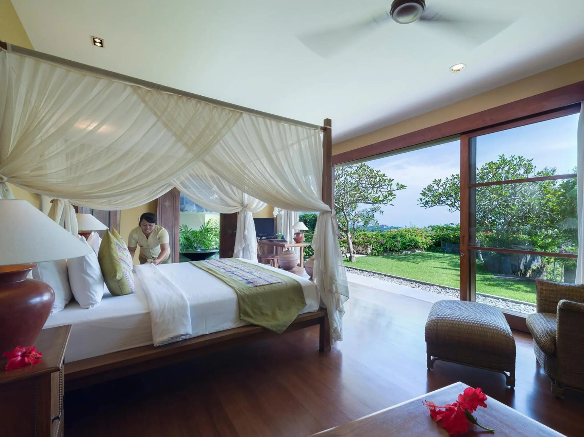 Bed in The Longhouse, Jimbaran - Bali