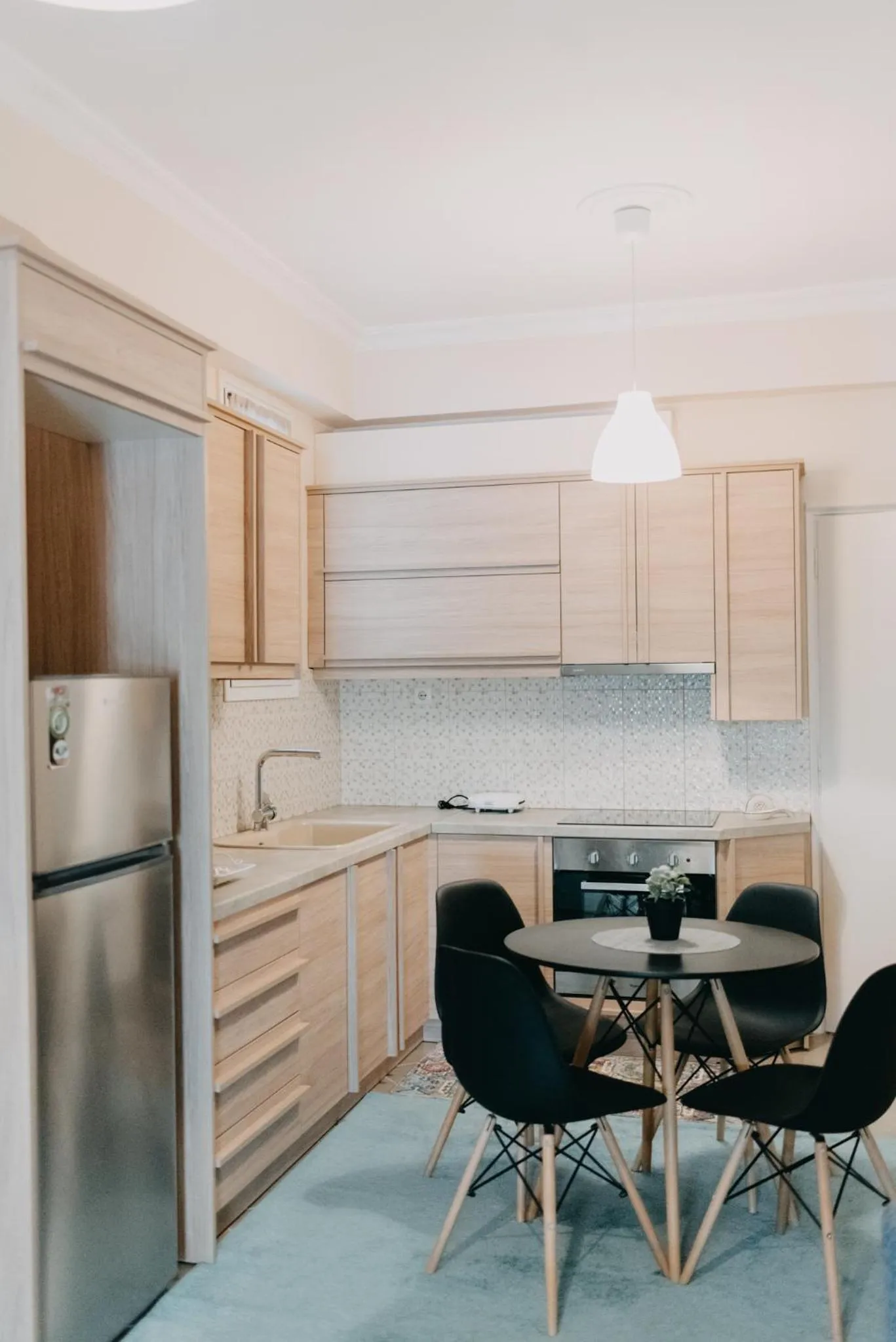 Kitchen or kitchenette in BEST HOUSE, DECK APRTM., OLD PORT OF PATRAS