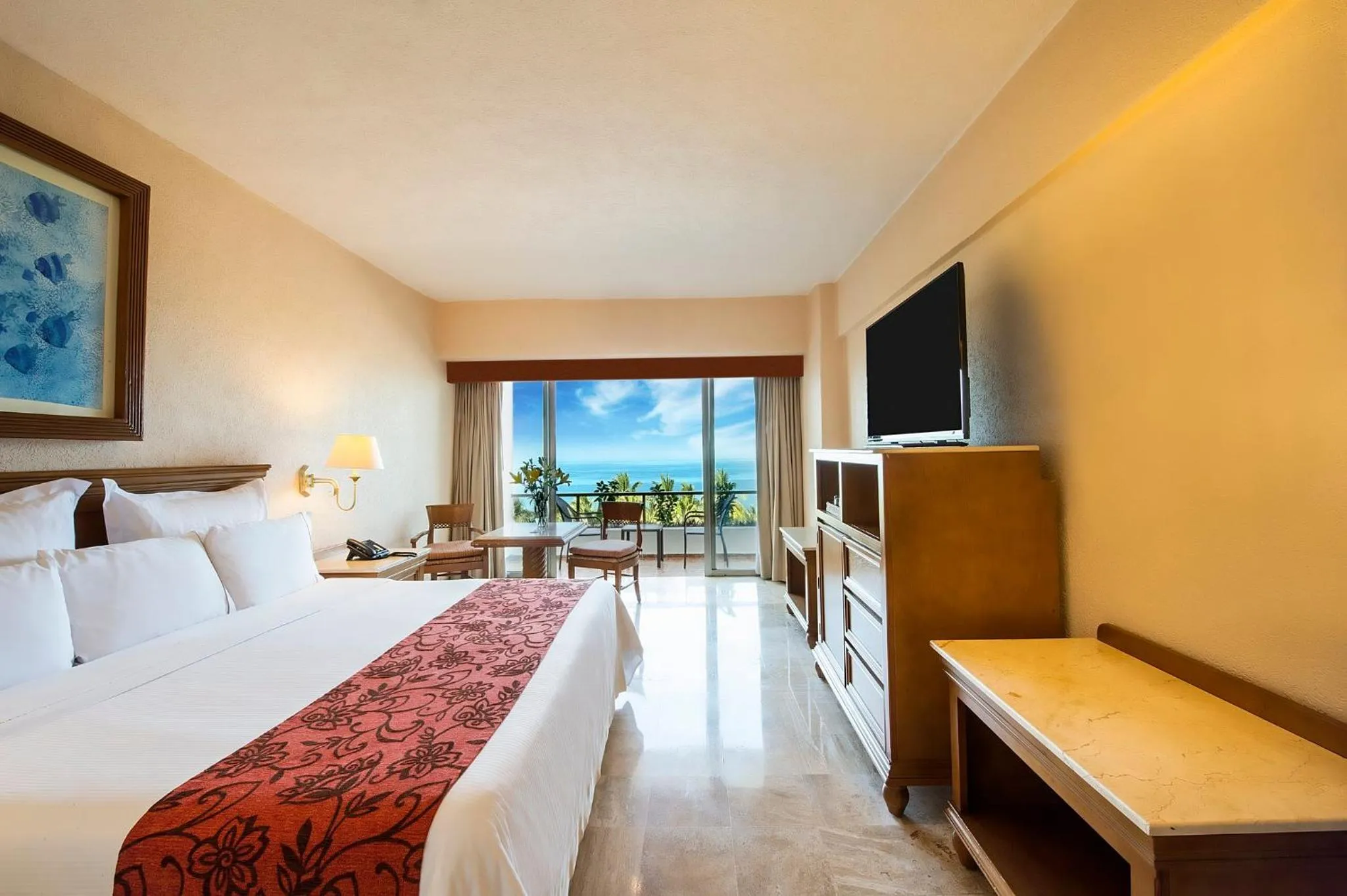 Photo of the whole room, Bed in Fiesta Americana Puerto Vallarta All Inclusive & Spa