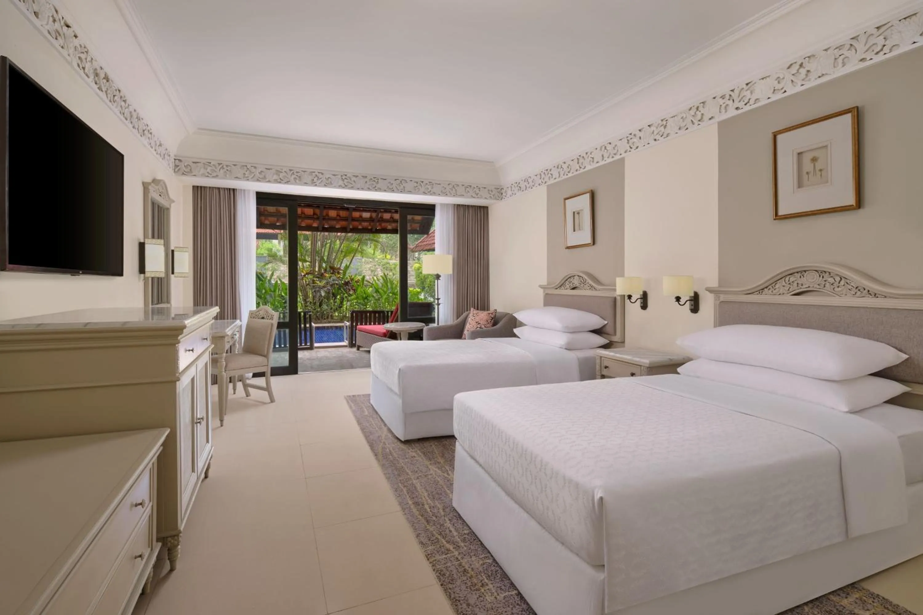 Photo of the whole room, Bed in Mustika Yogyakarta Resort and Spa