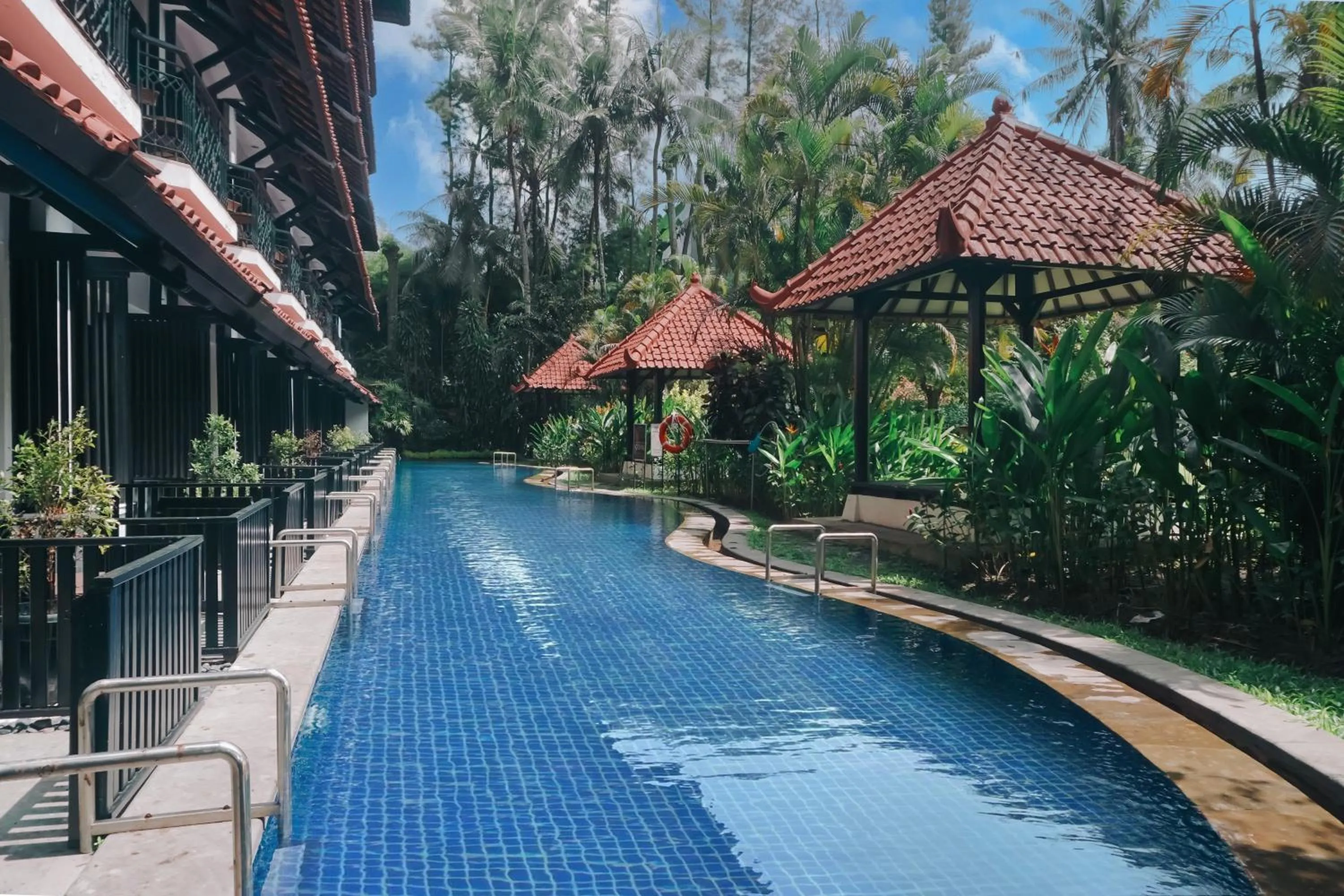 Pool view in Mustika Yogyakarta Resort and Spa