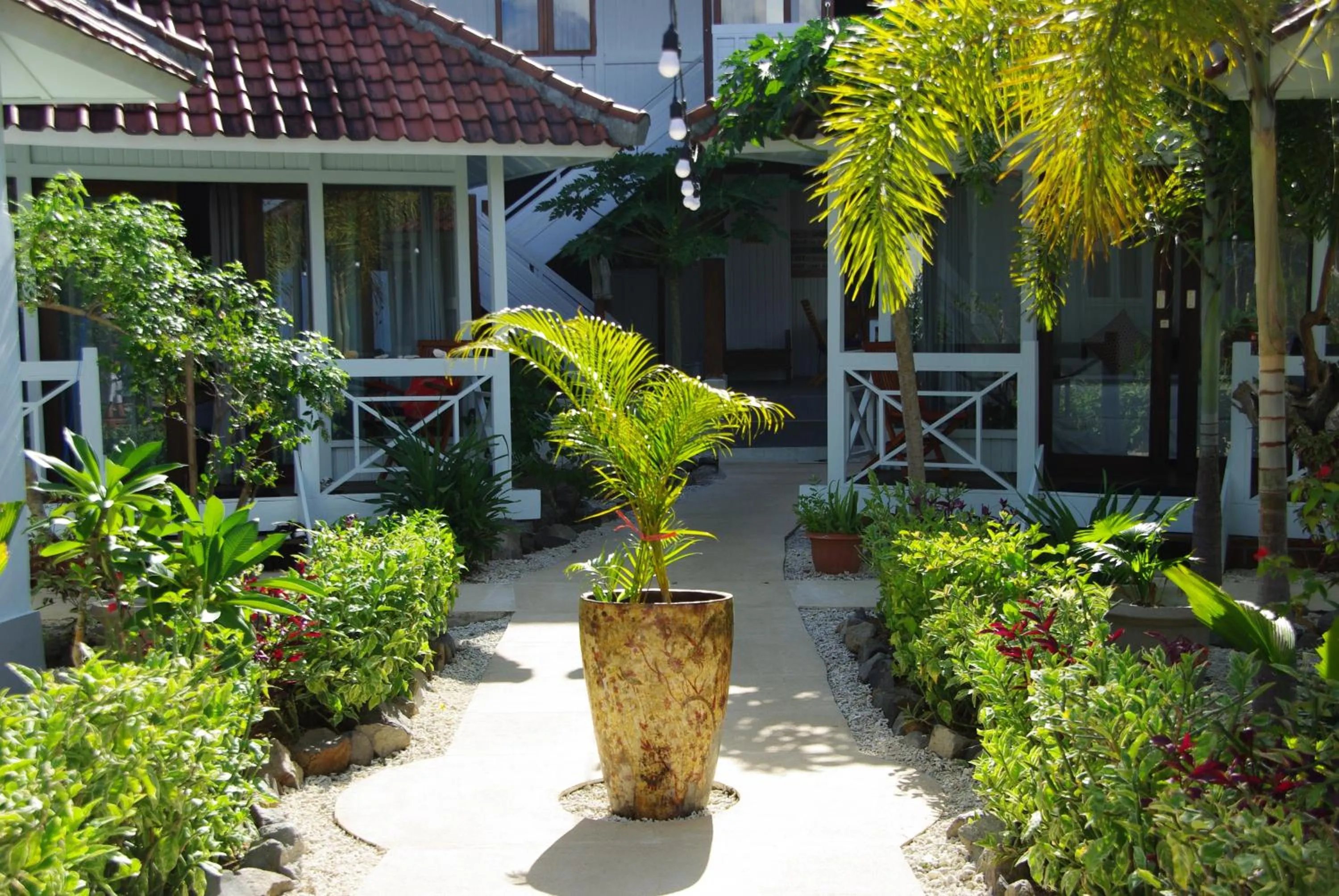 Garden view in The High Dive Gili Gede by Ultimate Resorts