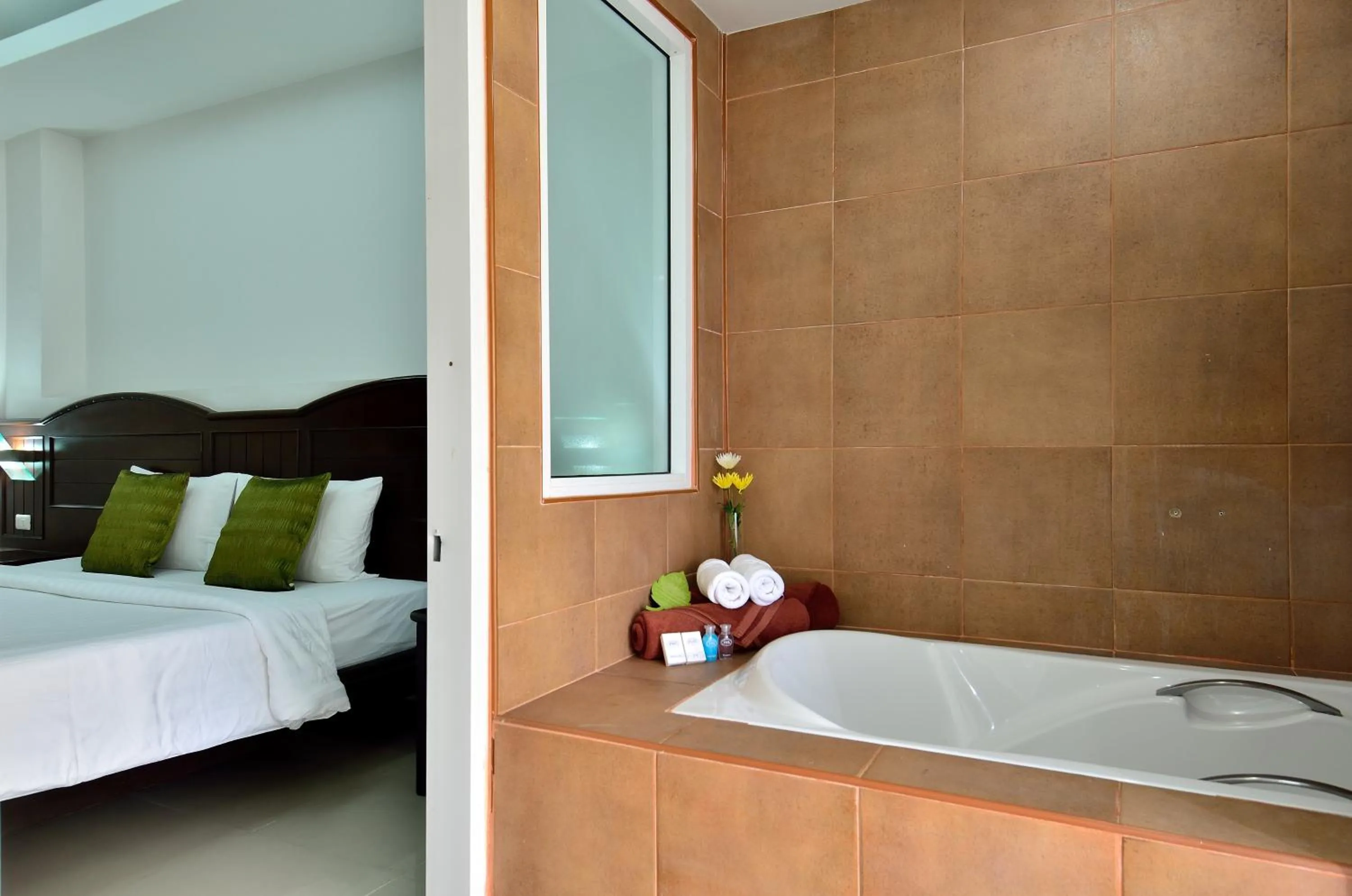 Photo of the whole room, Bed in Samui First House Hotel