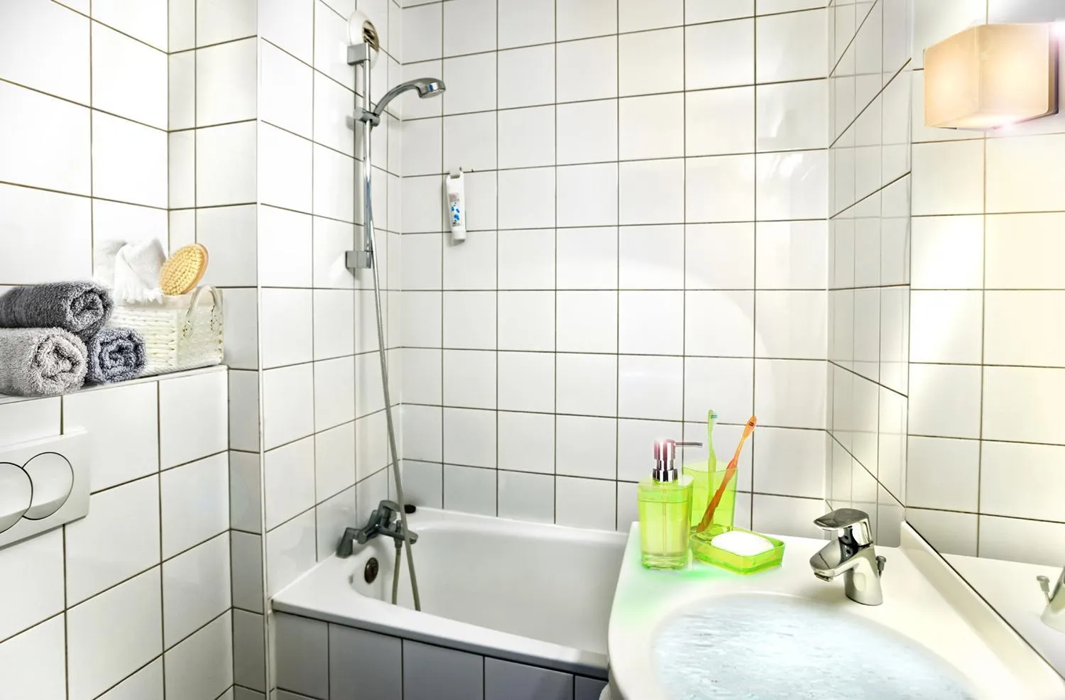 Bathroom in ibis budget Strasbourg Sud Illkirch