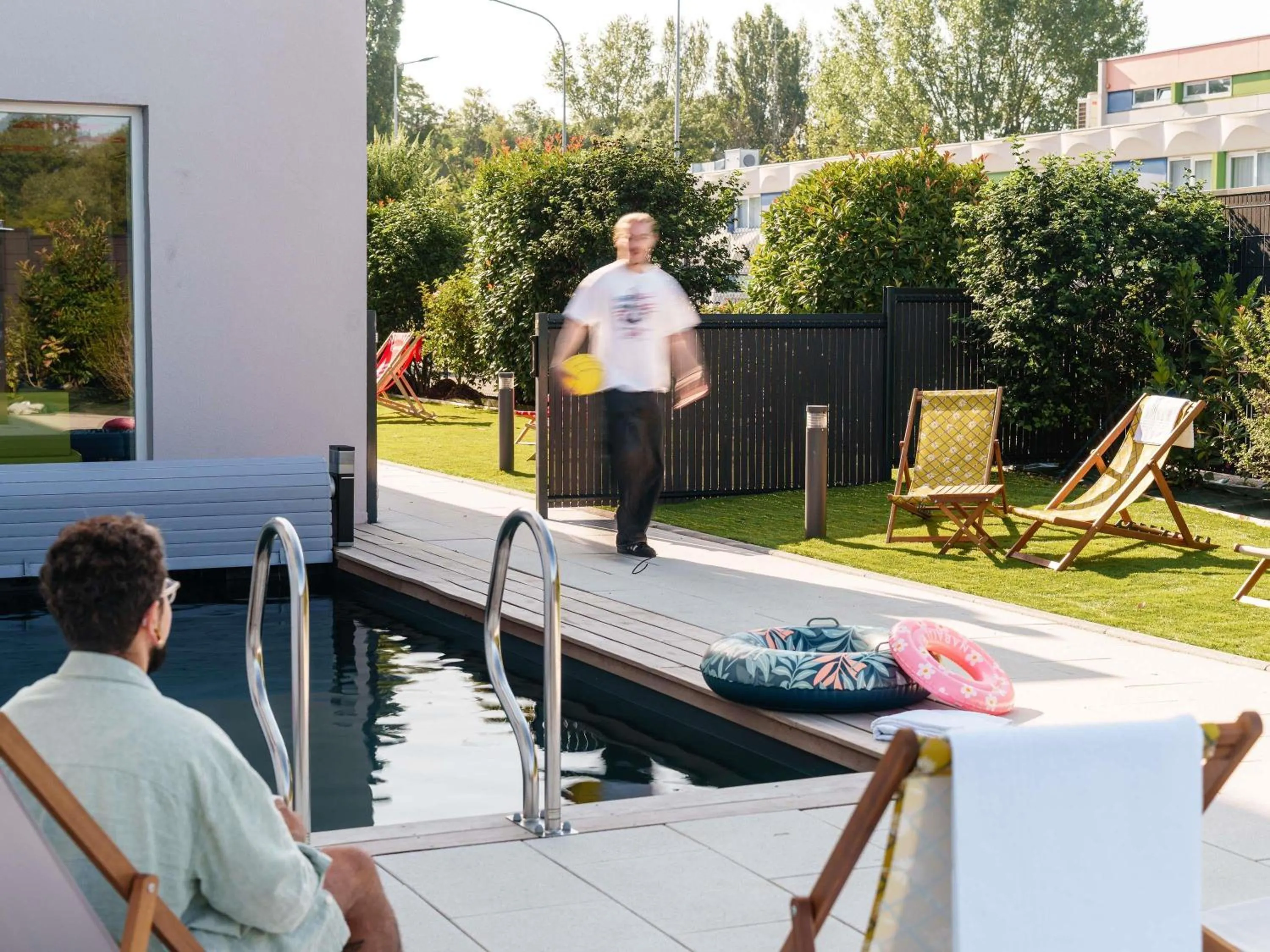 Pool view in ibis budget Strasbourg Sud Illkirch