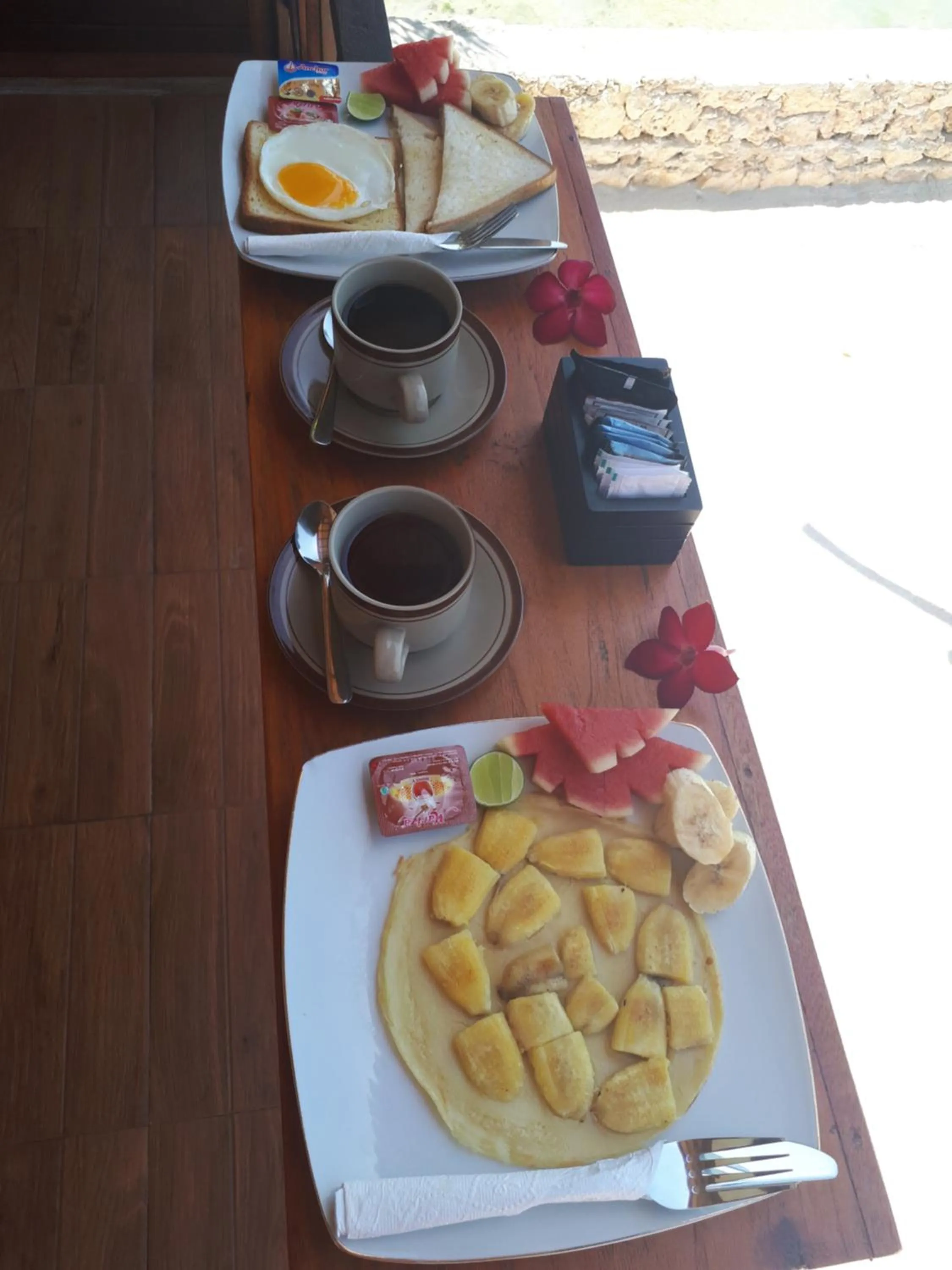 Breakfast in Double'A beach house