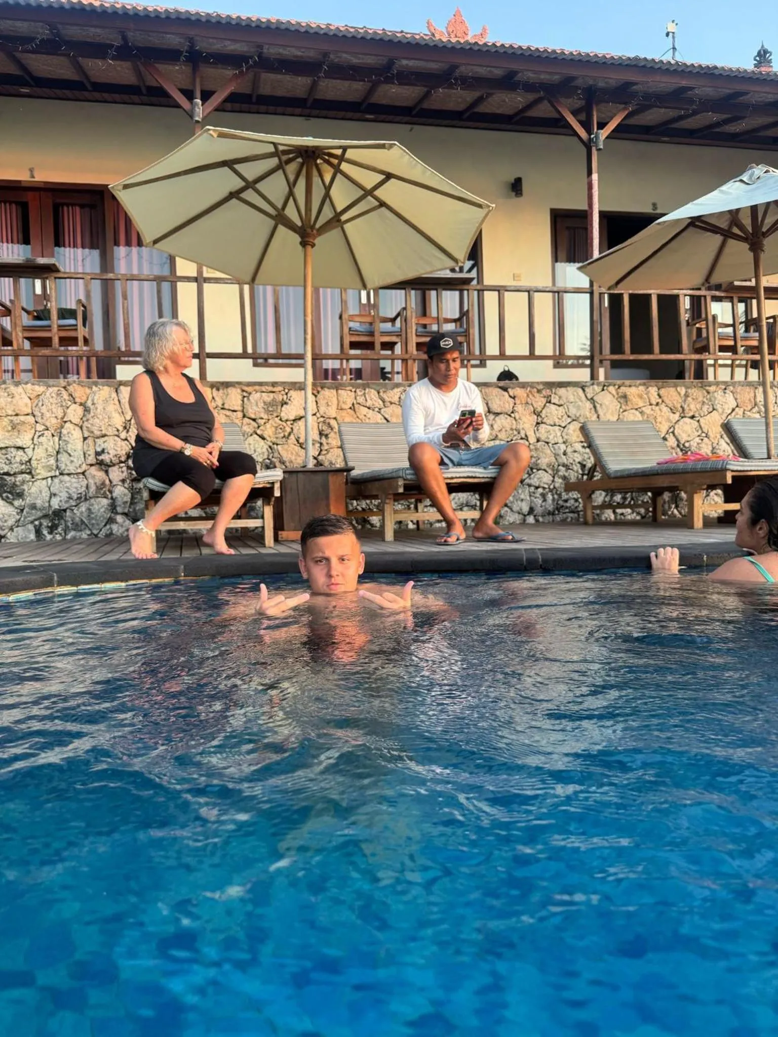 Guests in Double'A beach house