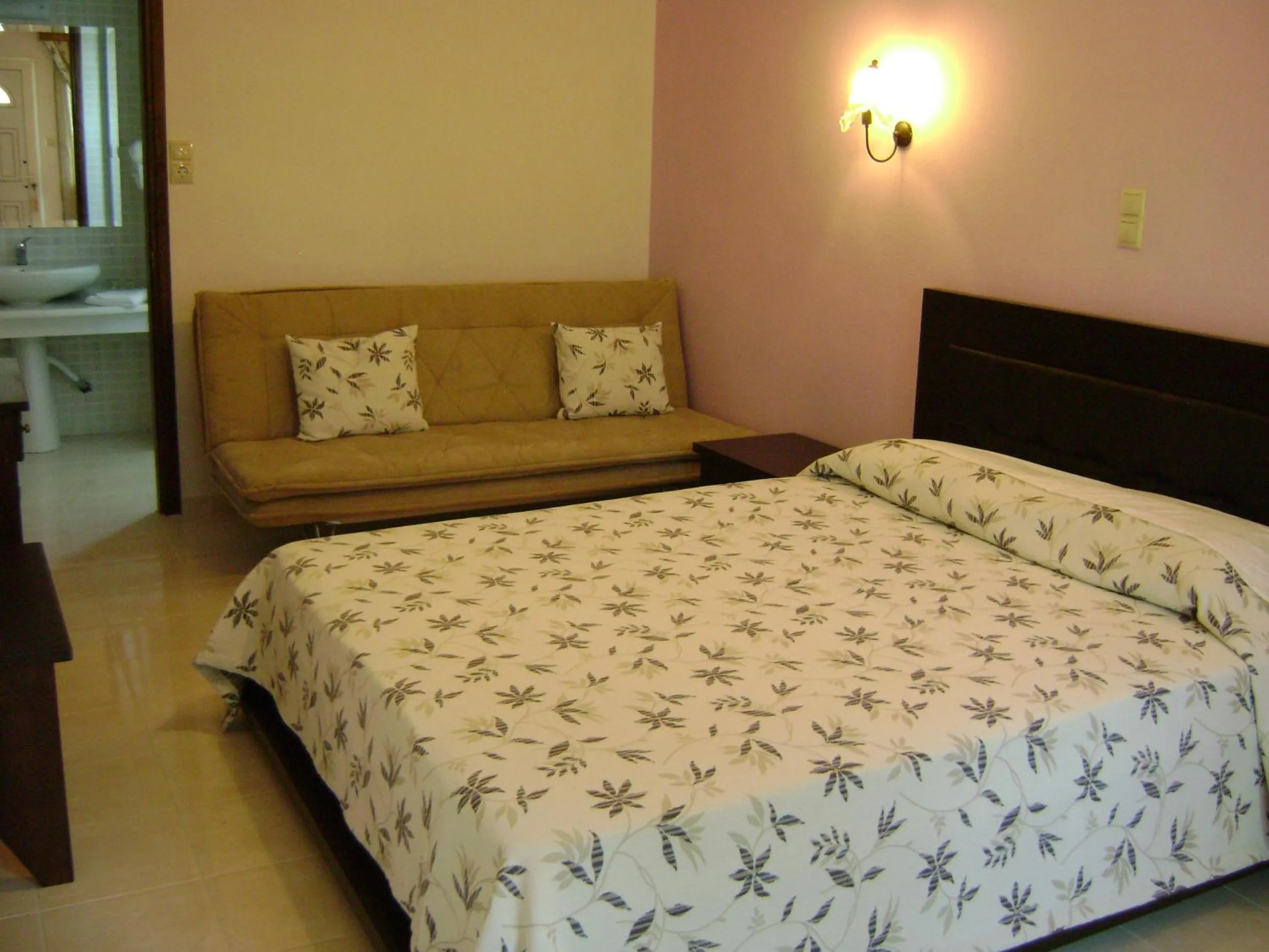 Bed in Rihios Hotel