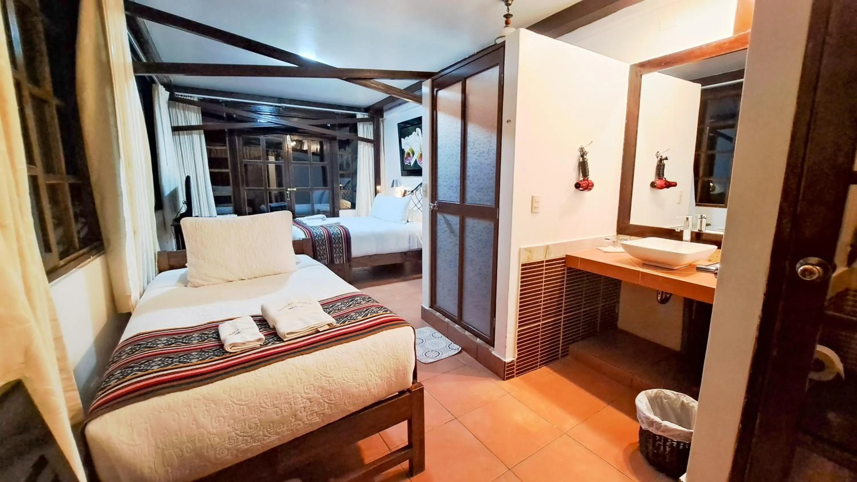 Bed in Gringo Bill's Boutique Hotel