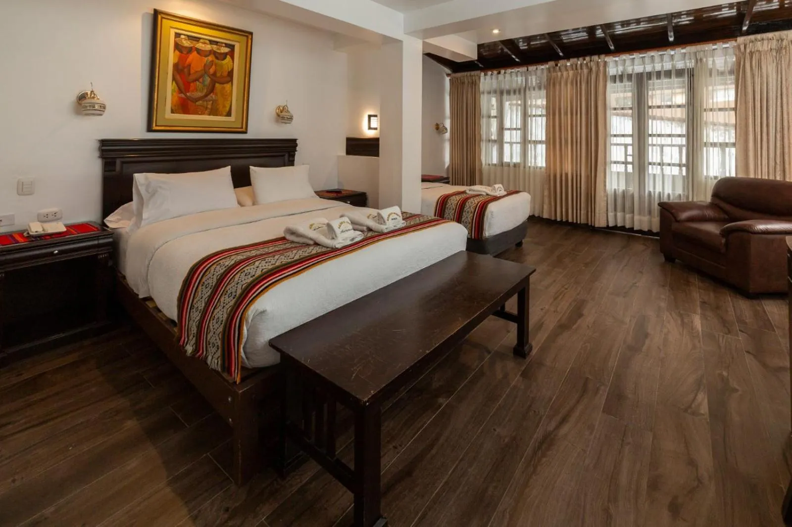 Bed in Gringo Bill's Boutique Hotel