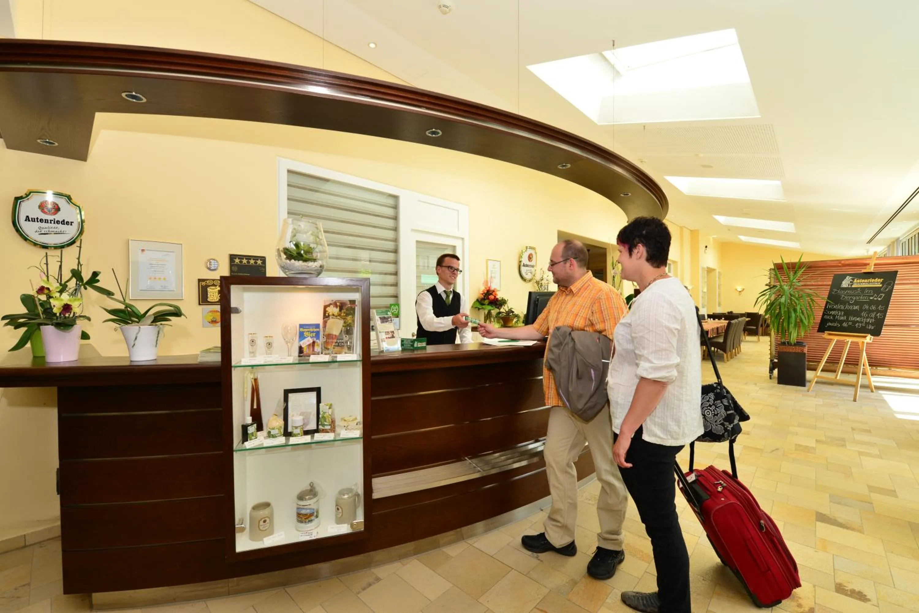 Lobby or reception in Autenrieder Brauereigasthof