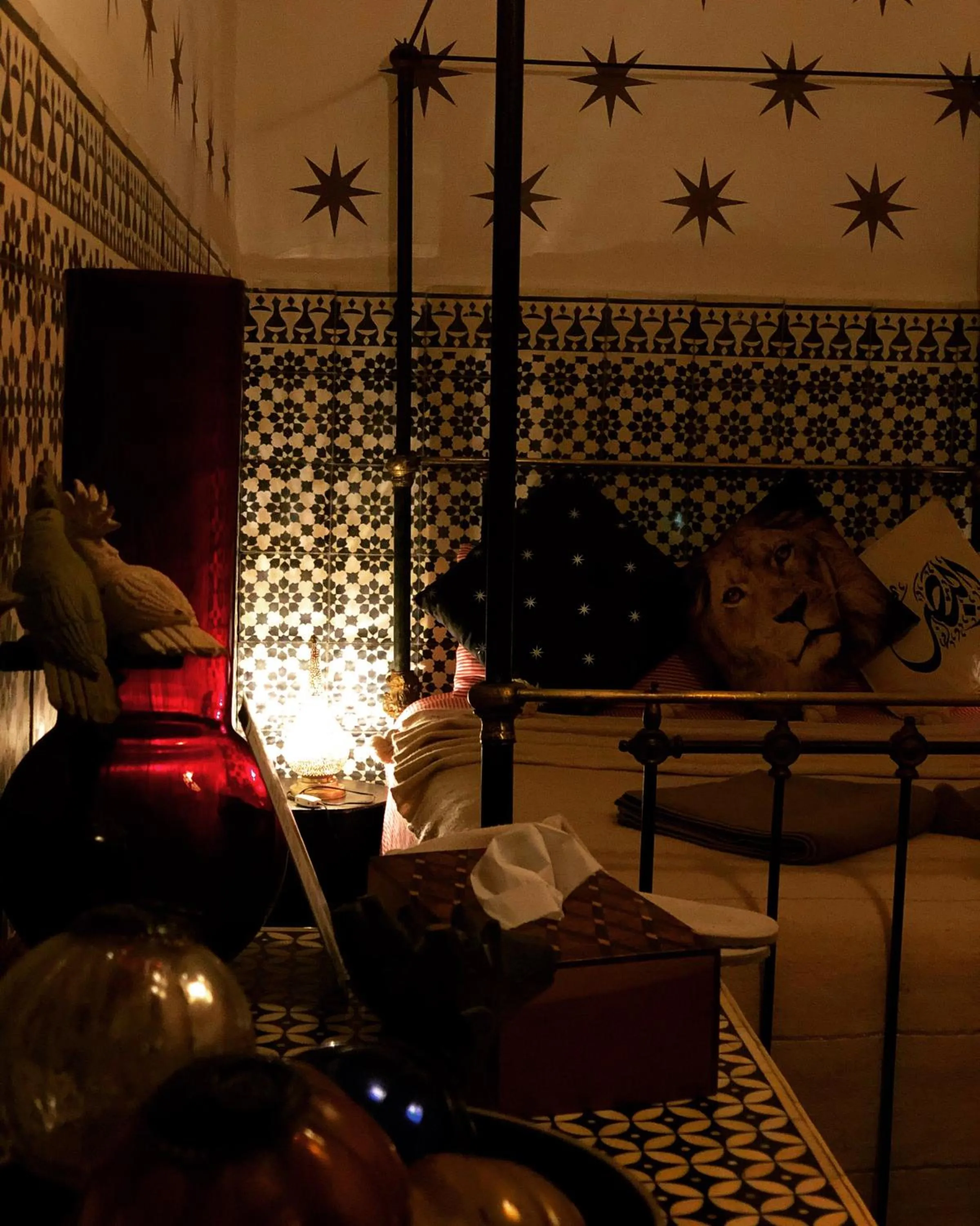 Bed in Riad Tibibt