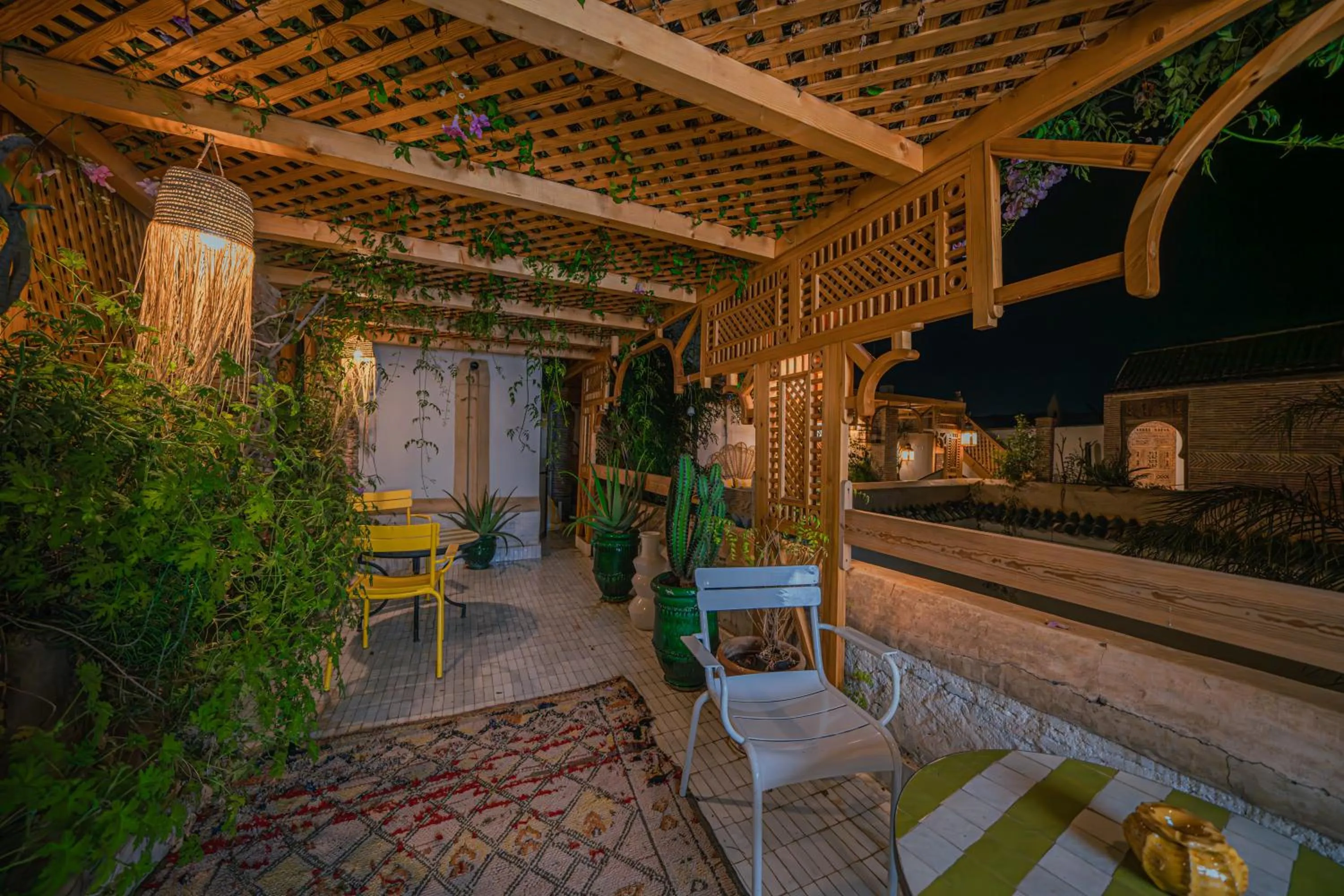 Balcony/Terrace in Riad Tibibt