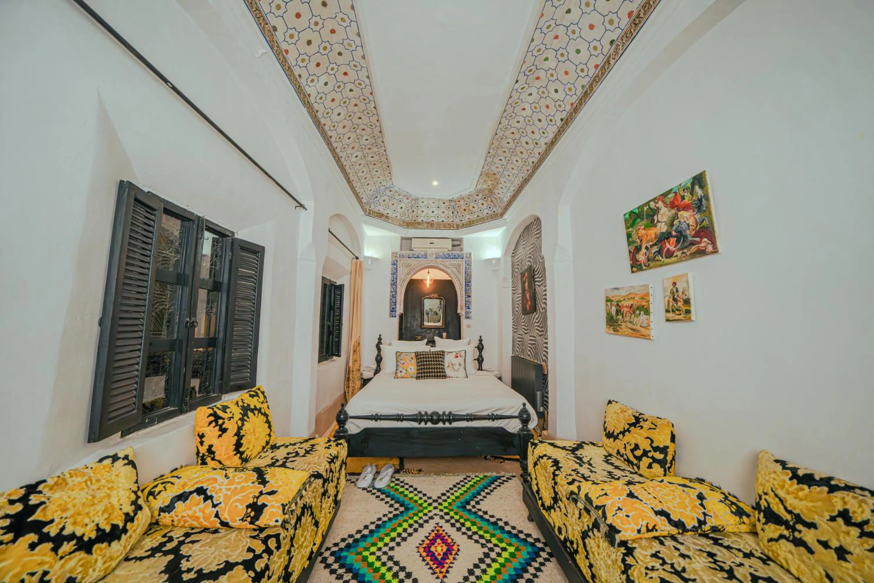 Bed in Riad Tibibt
