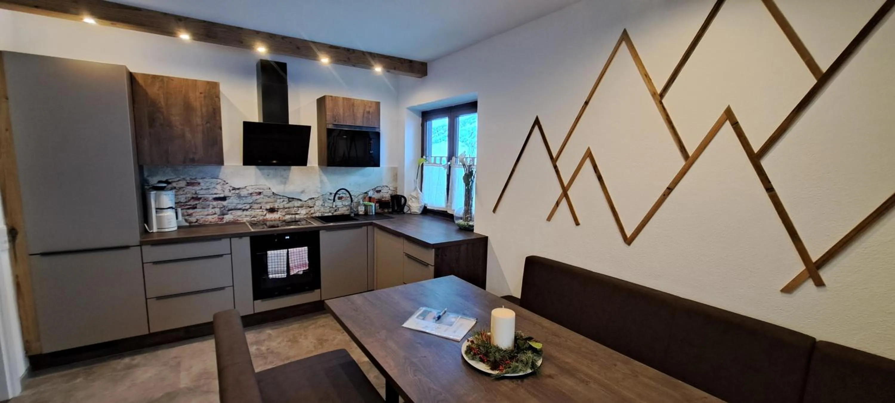kitchen in Appartements Moser