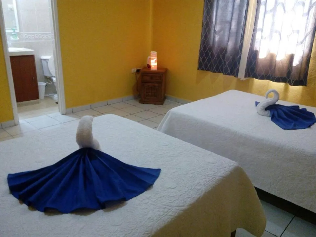 Bed in Casa Coral Cozumel