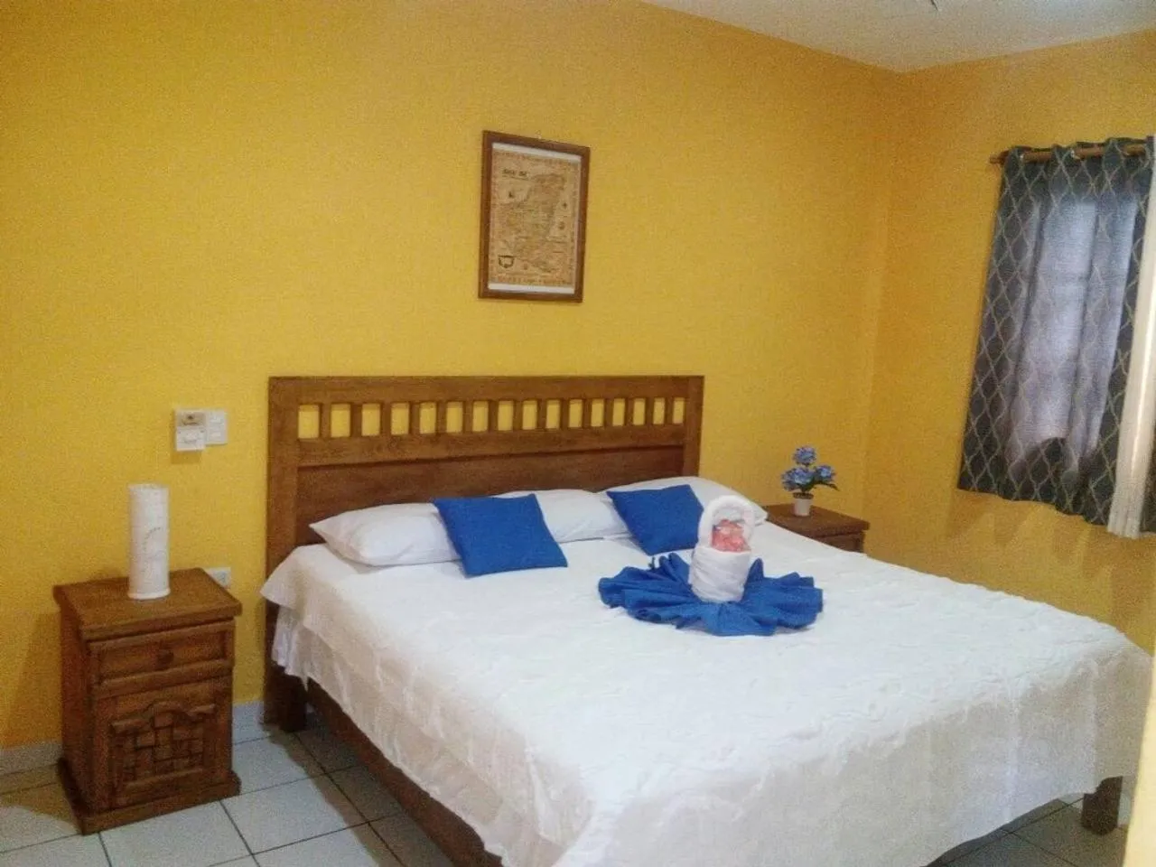 Bed in Casa Coral Cozumel