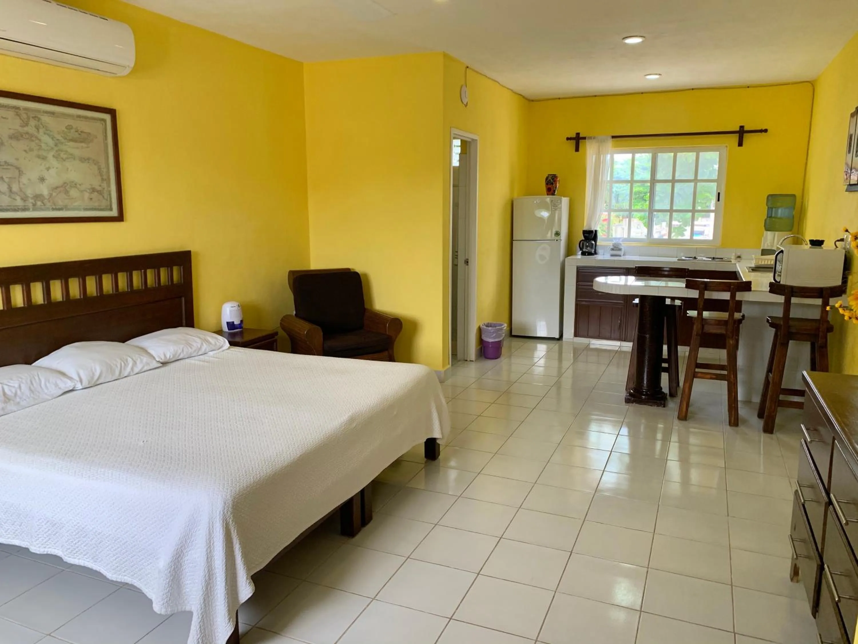 Bed in Casa Coral Cozumel