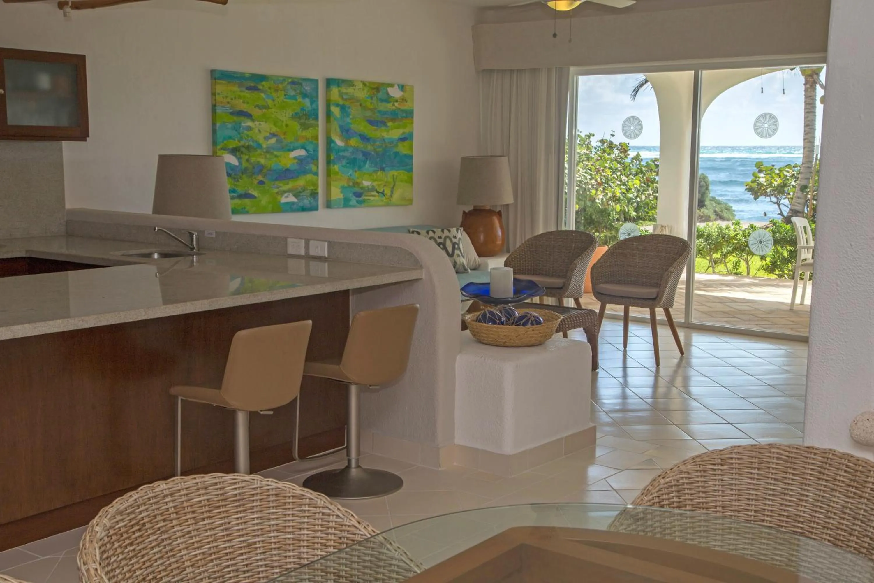 Dining area in Las Villas Akumal