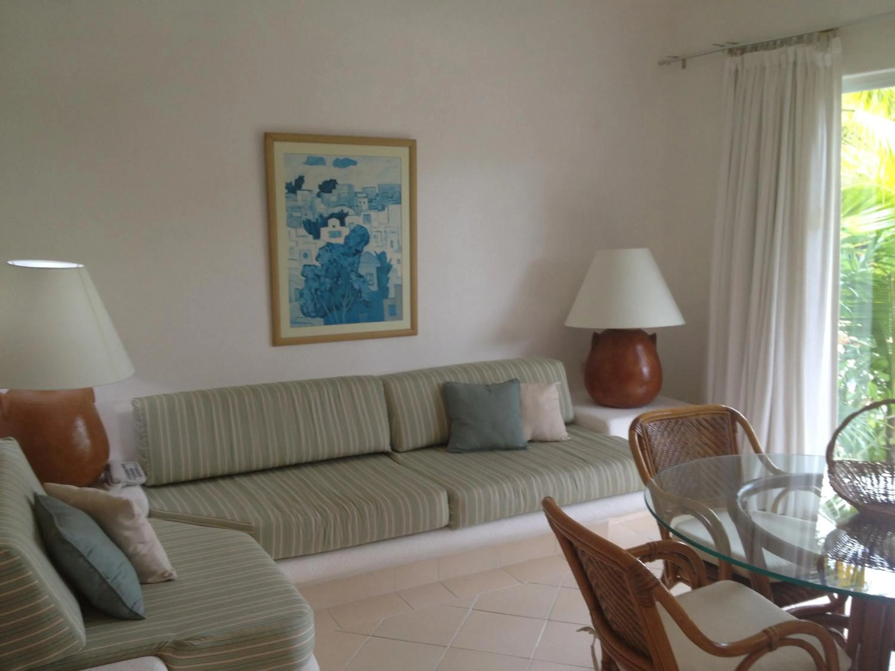 Living room in Las Villas Akumal