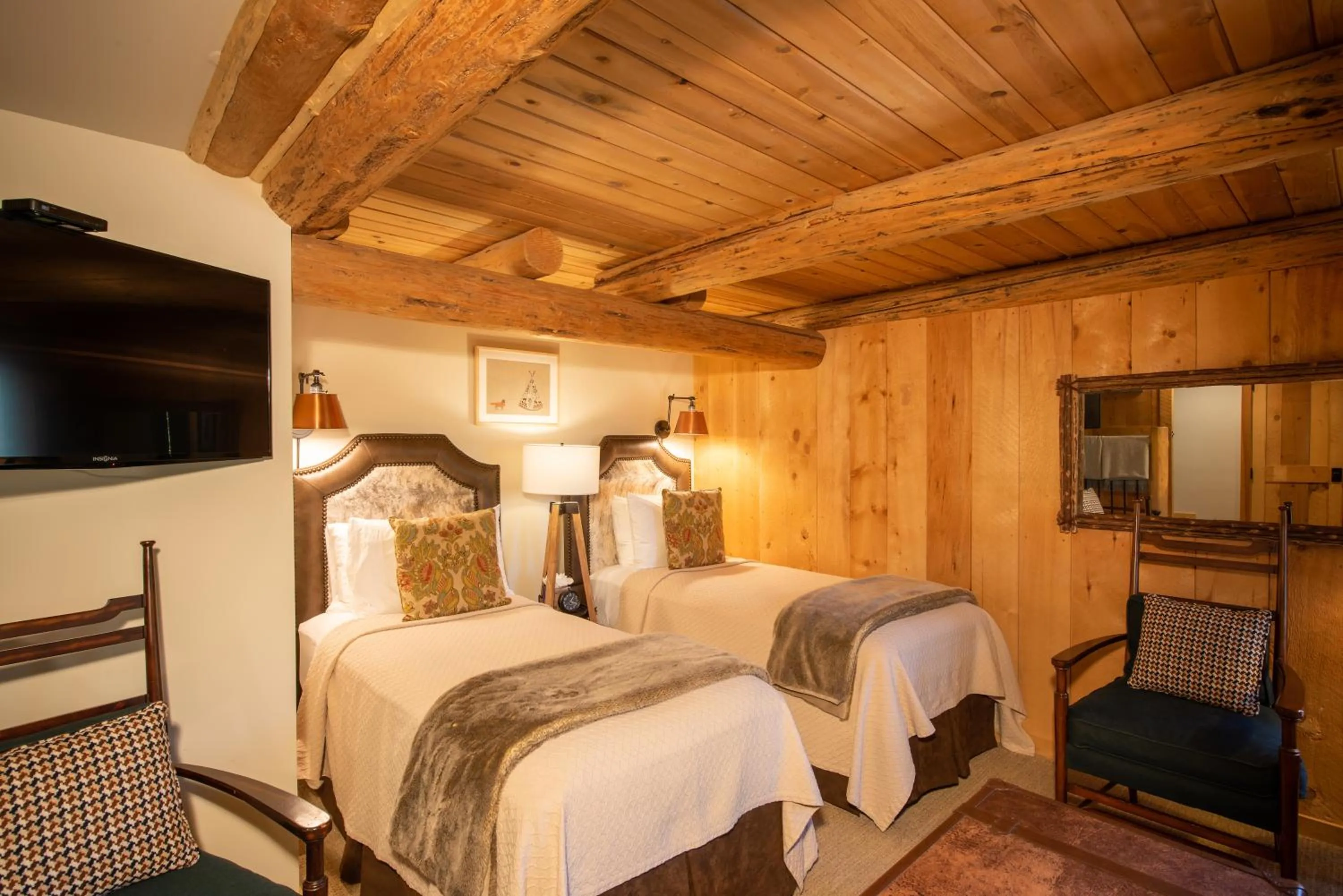 Bedroom, Bed in Jackson Hole Hideout