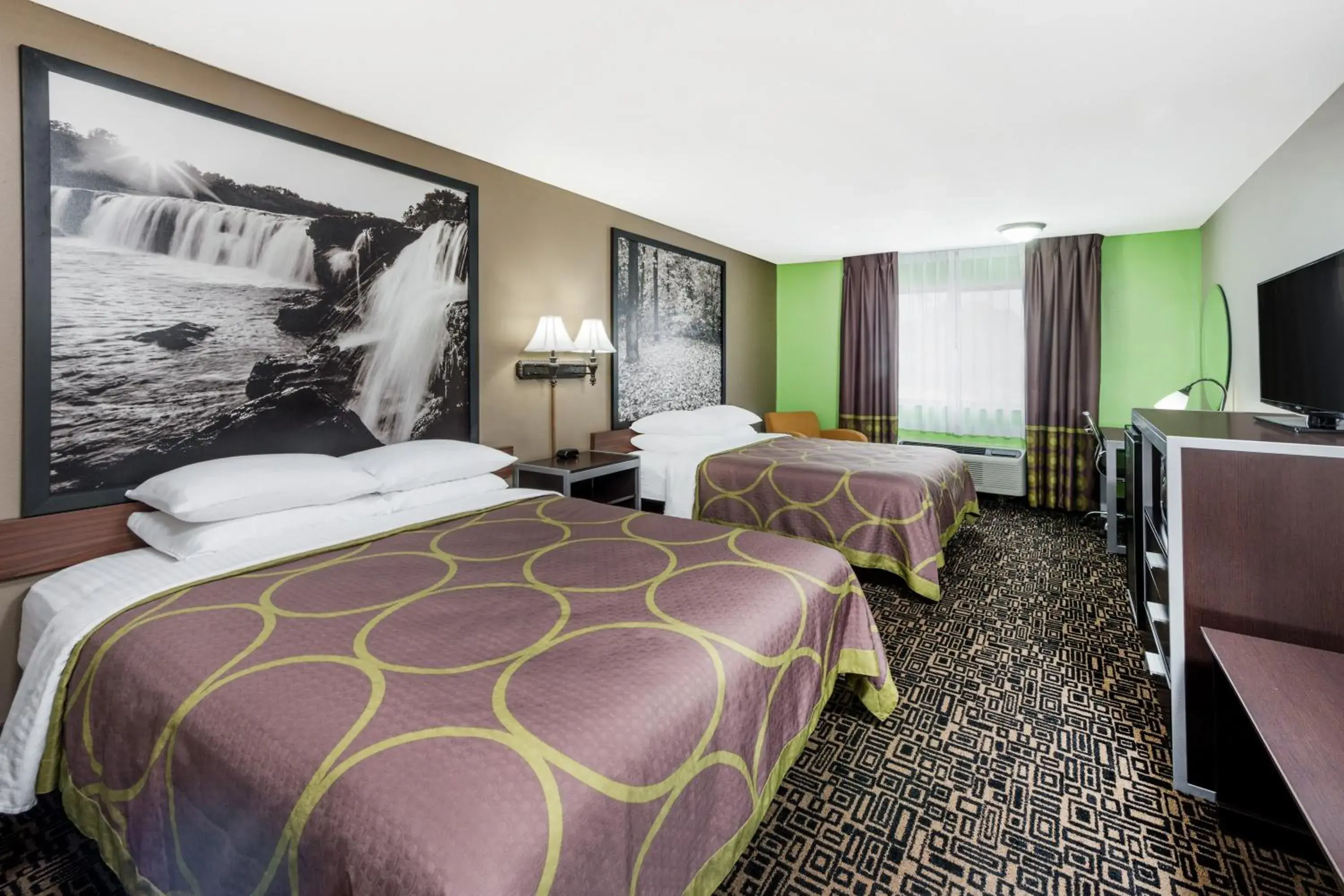 Queen Room with Two Queen Beds - Non-Smoking in Super 8 by Wyndham Warrensburg Queen Room with Two Queen Beds - Non-Smoking in Super 8 by Wyndham Warrensburg