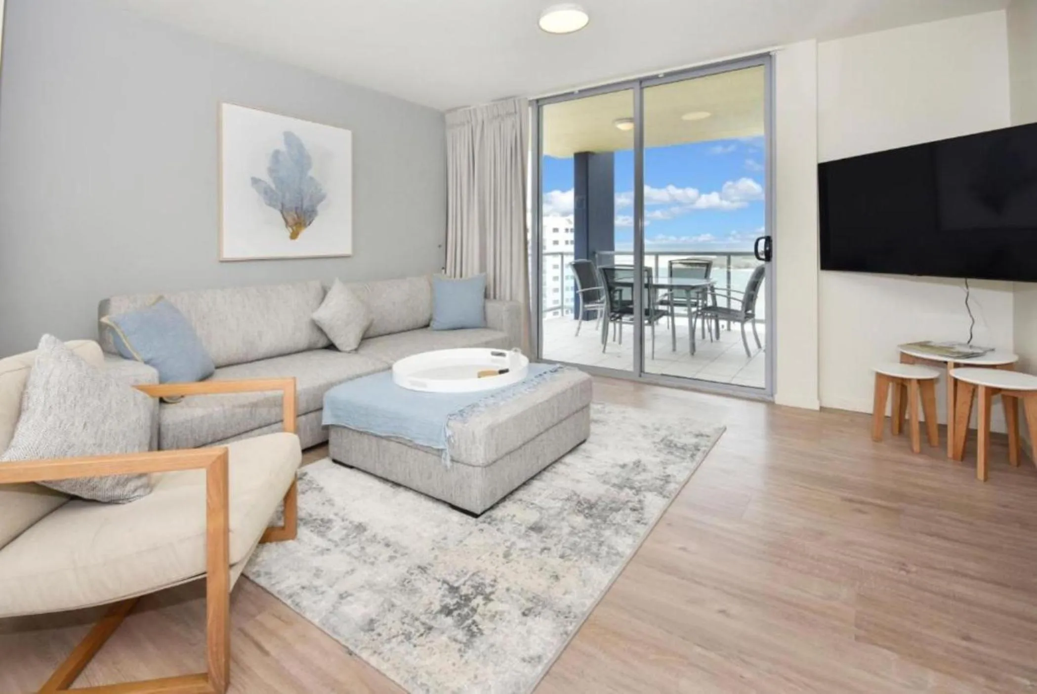 Living room in Pumicestone Blue