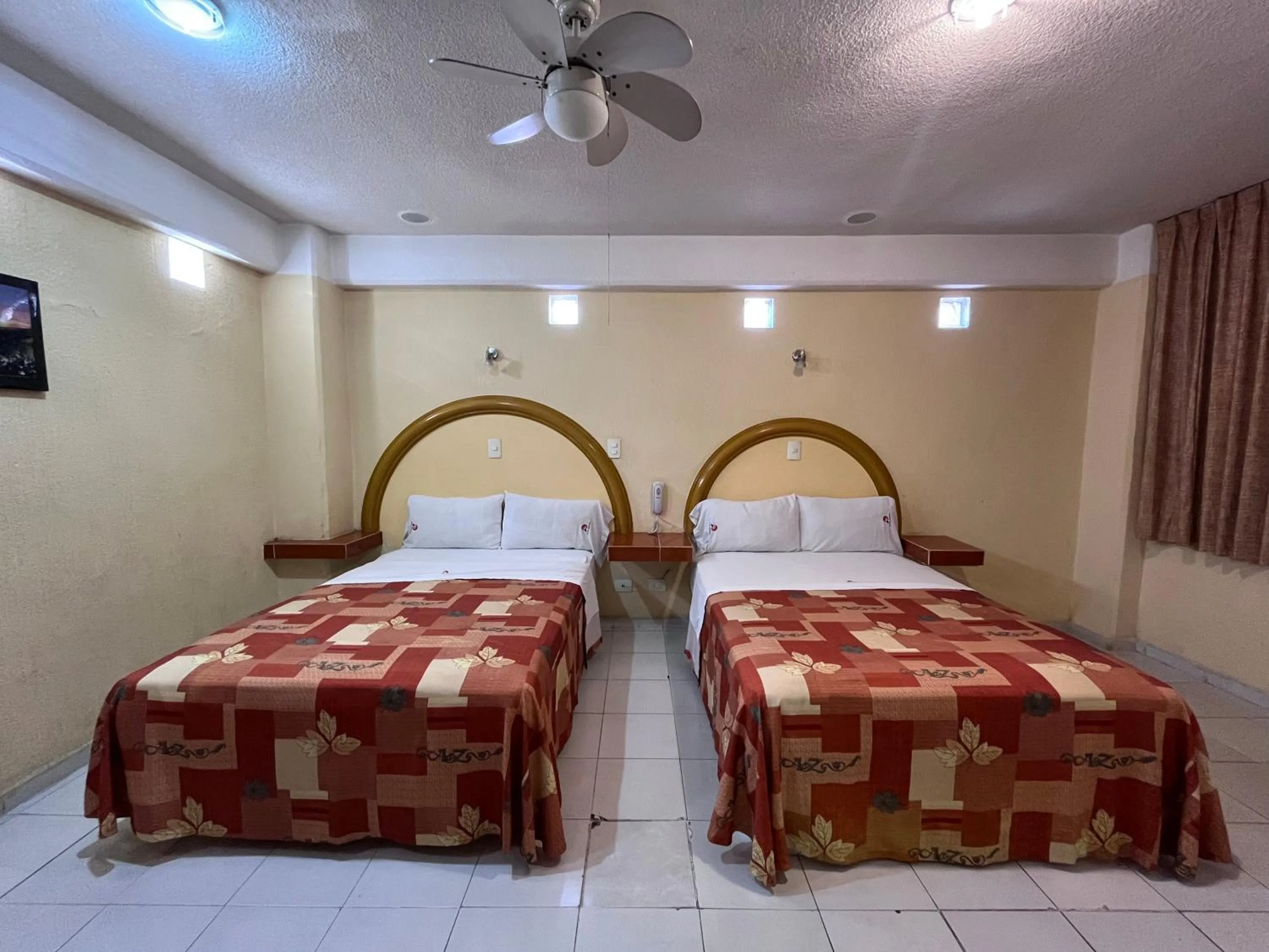 Bed in Hotel Central Puebla