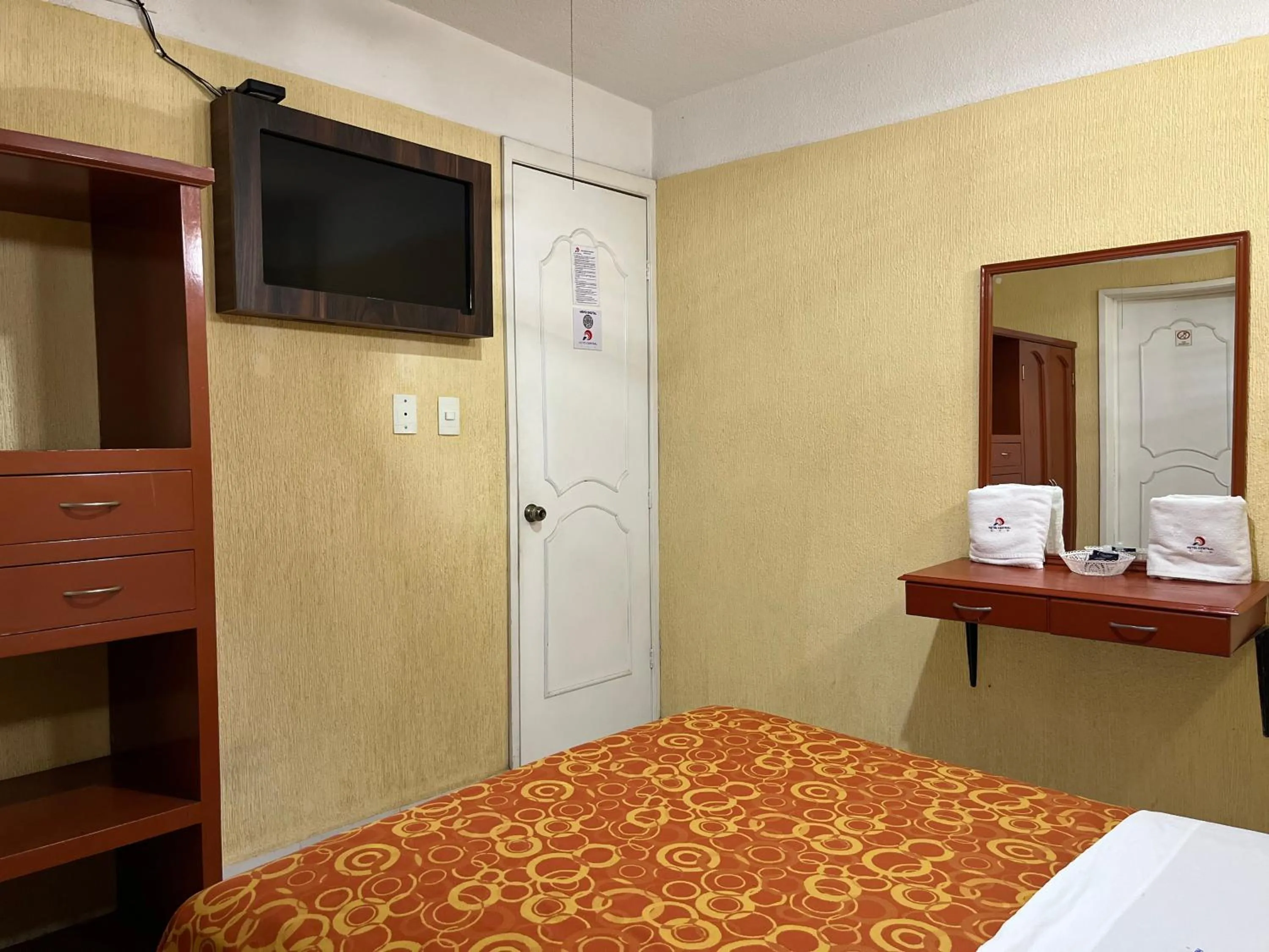 Bed in Hotel Central Puebla