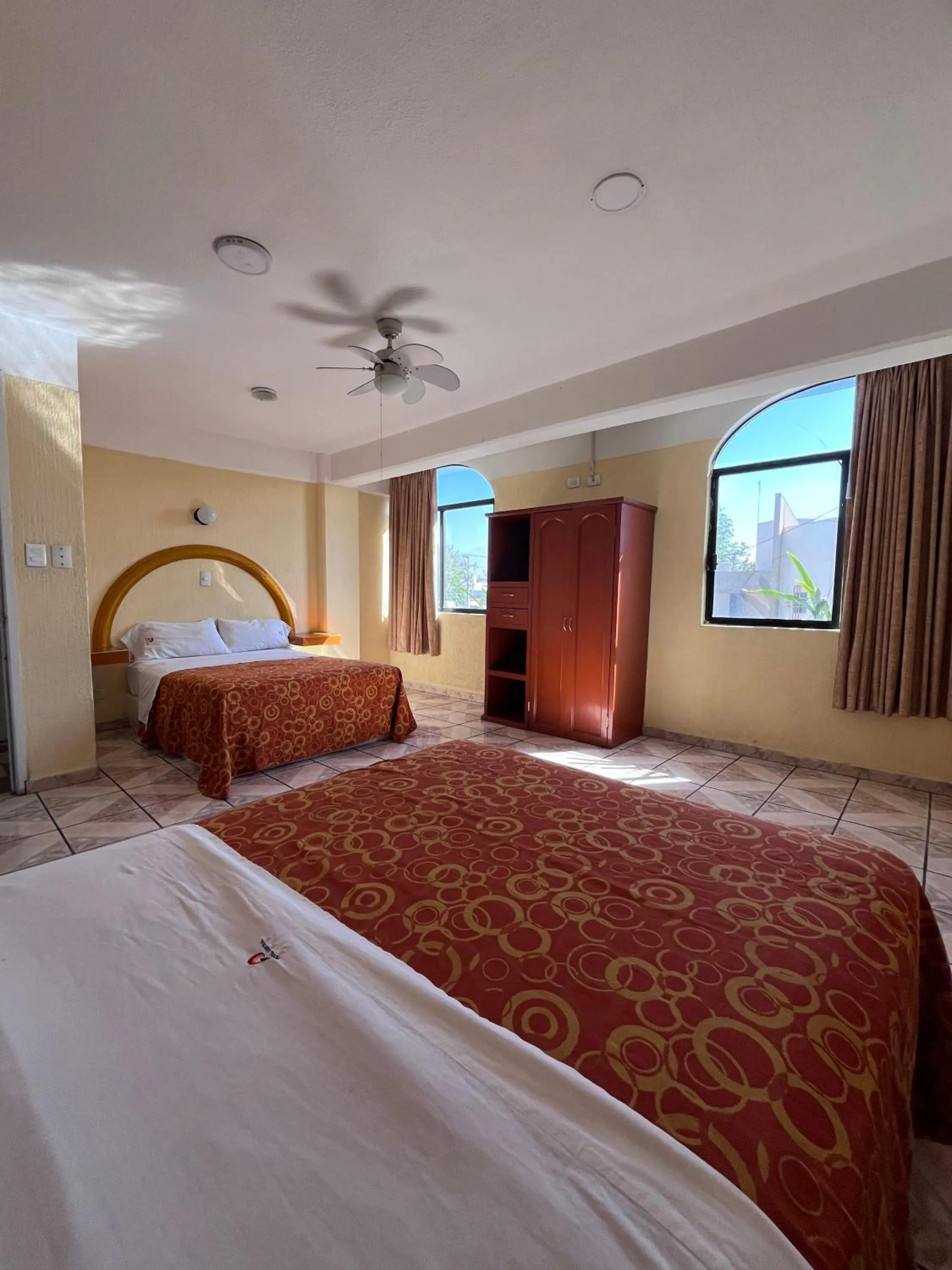 Bed in Hotel Central Puebla