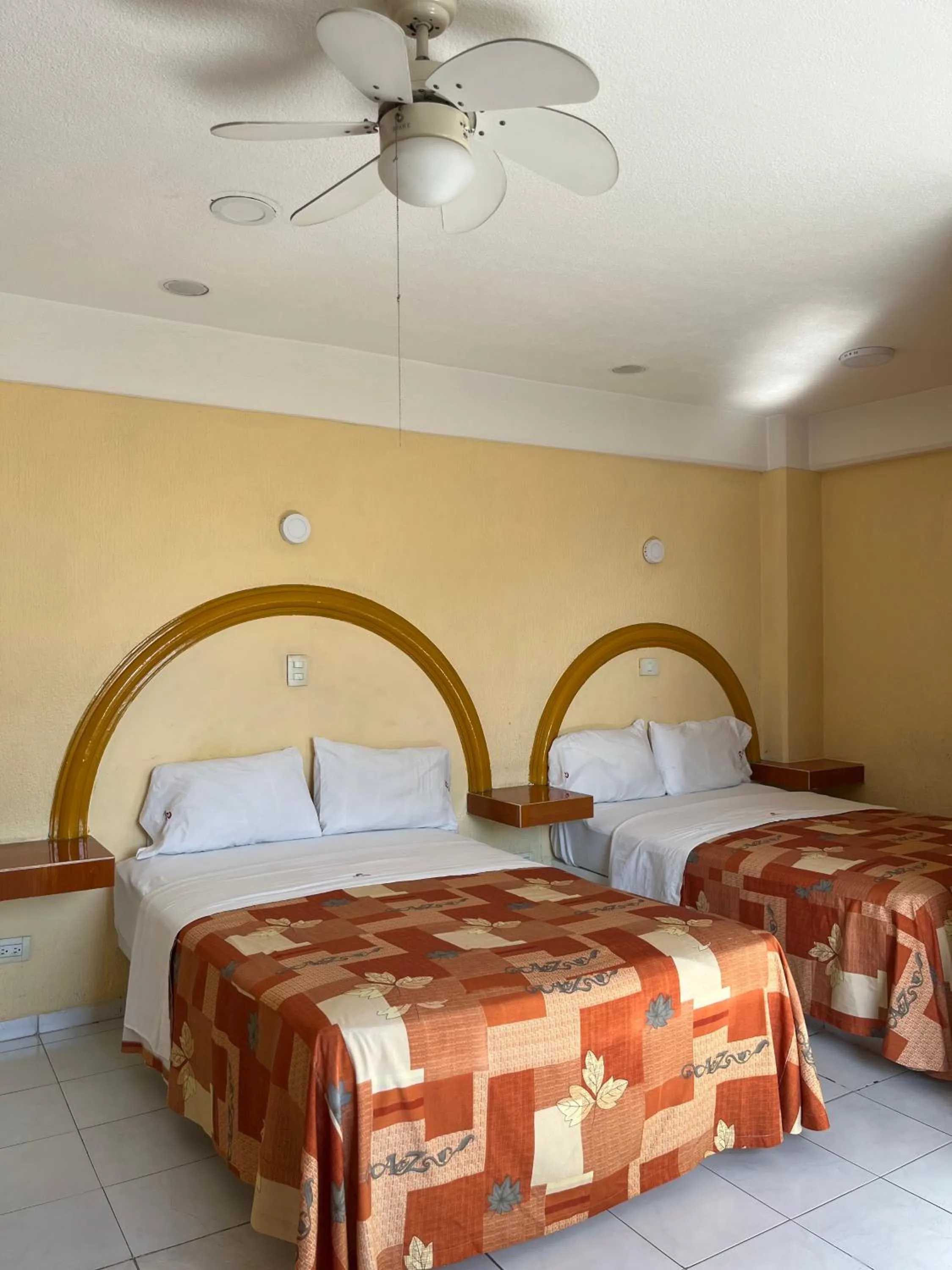 Bed in Hotel Central Puebla