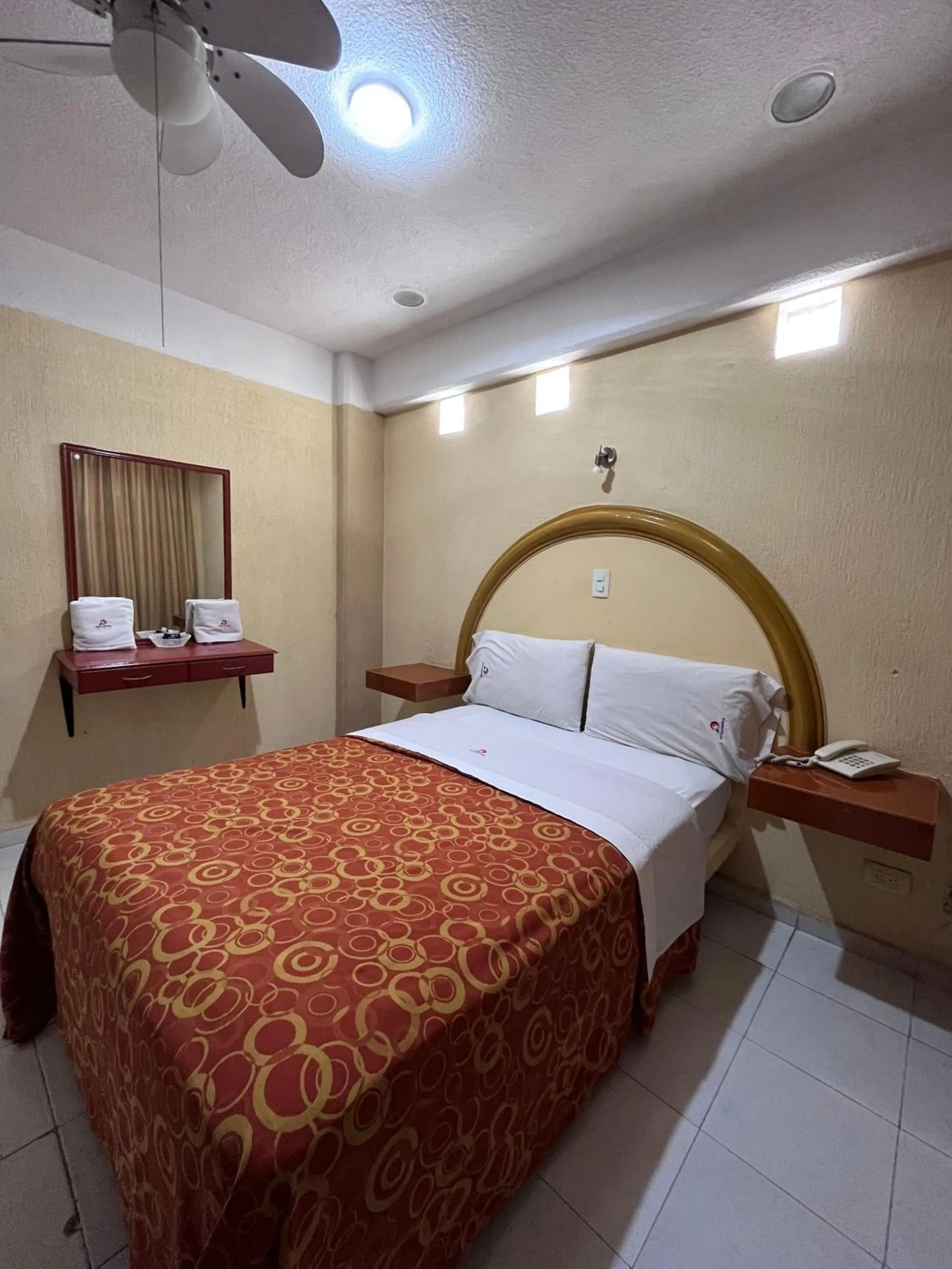 Bed in Hotel Central Puebla