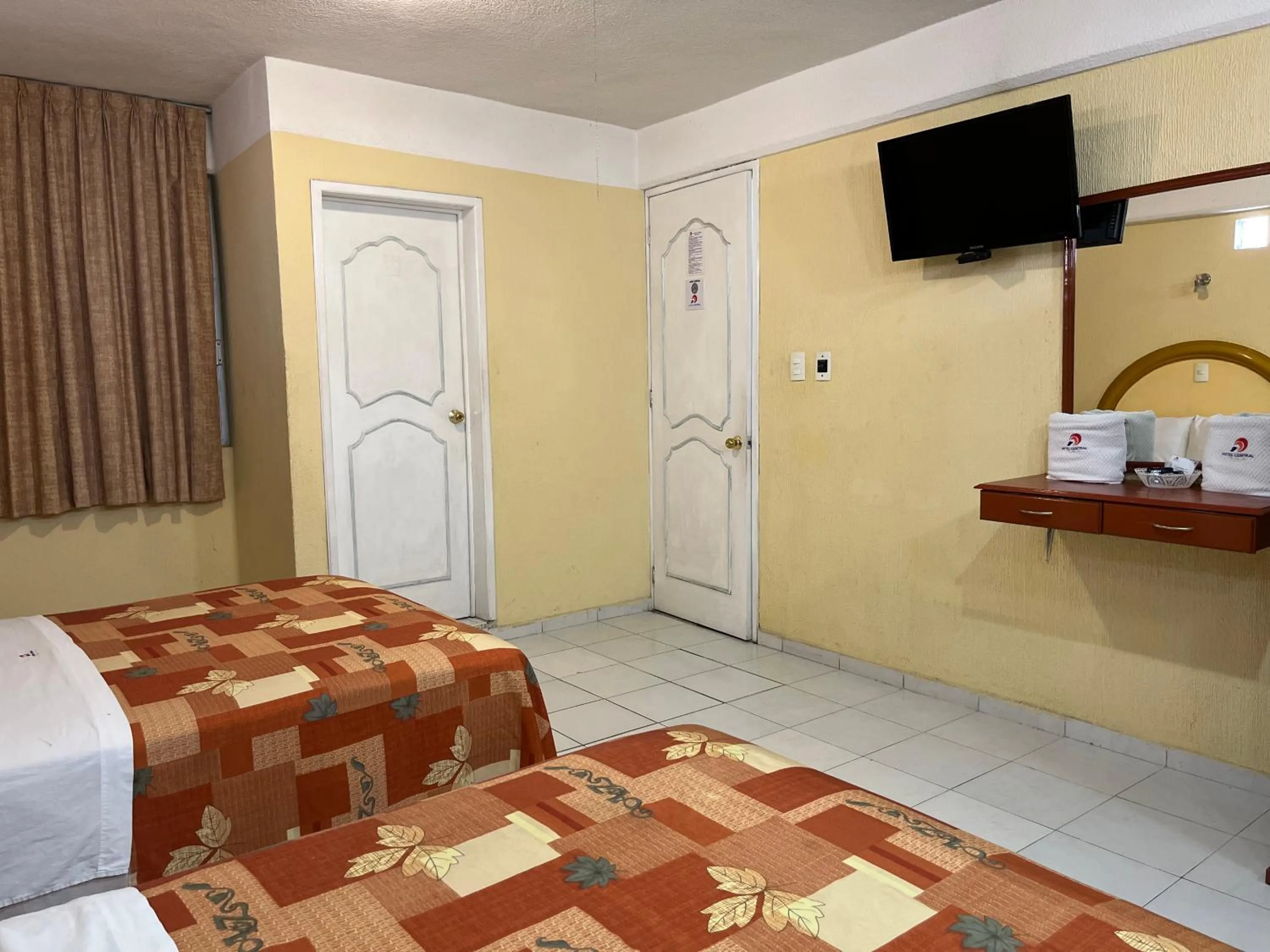 Bed in Hotel Central Puebla