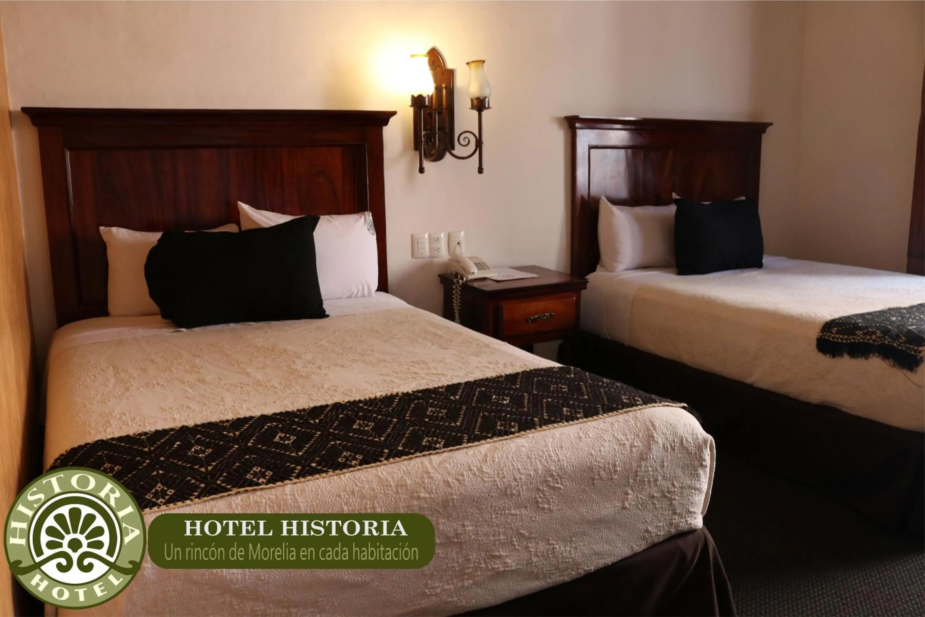 Bed in Hotel Historia