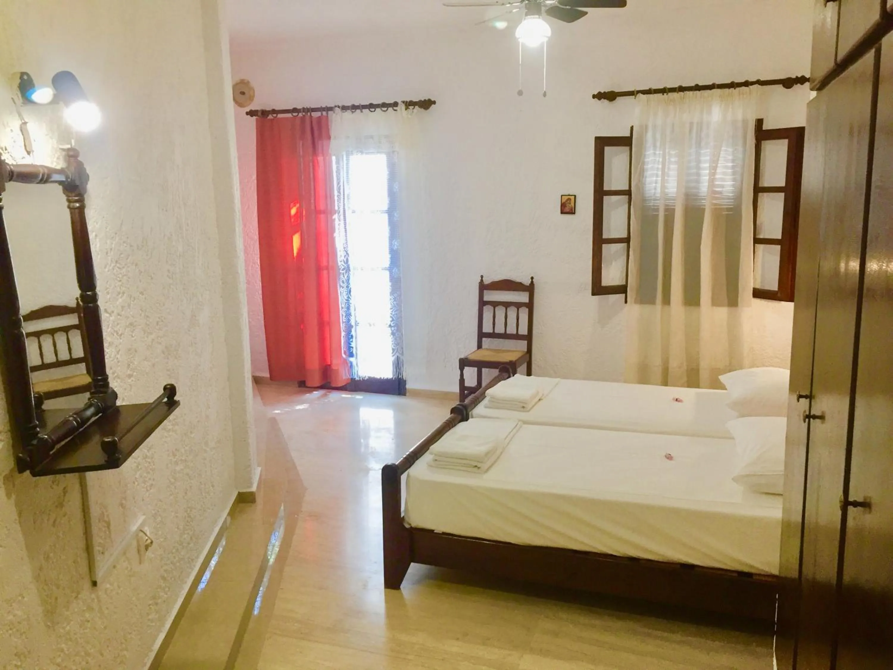 Bedroom, Bed in Filoxenia Villa