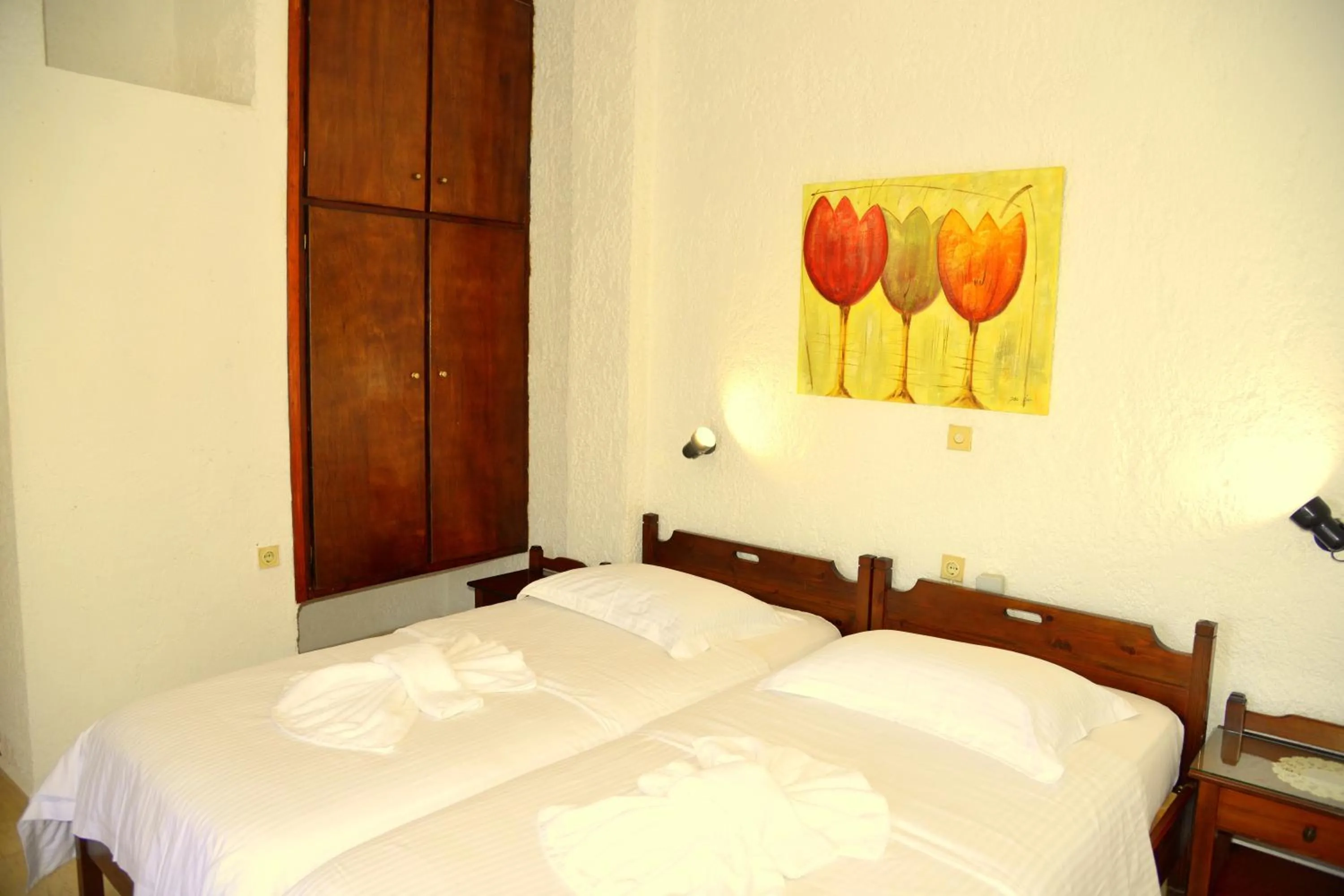 Bedroom, Bed in Filoxenia Villa