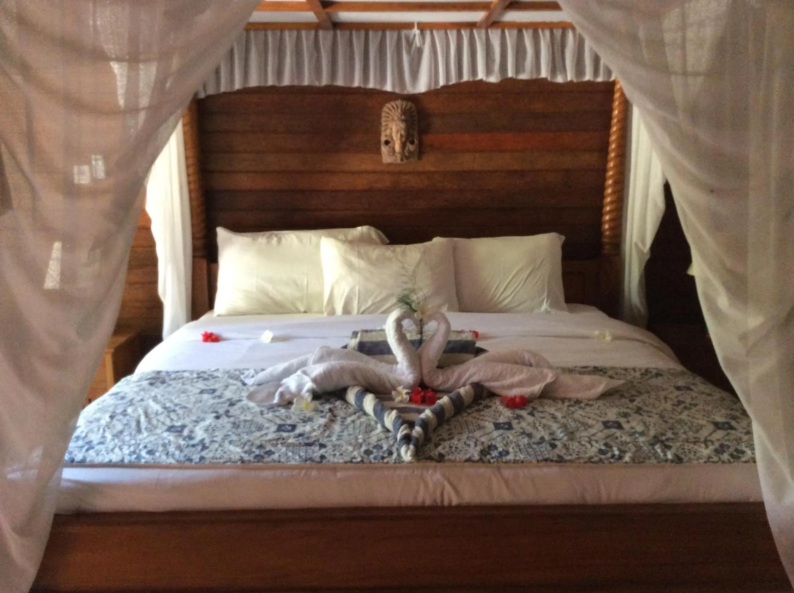 Bed in Sunset Villa Lembongan