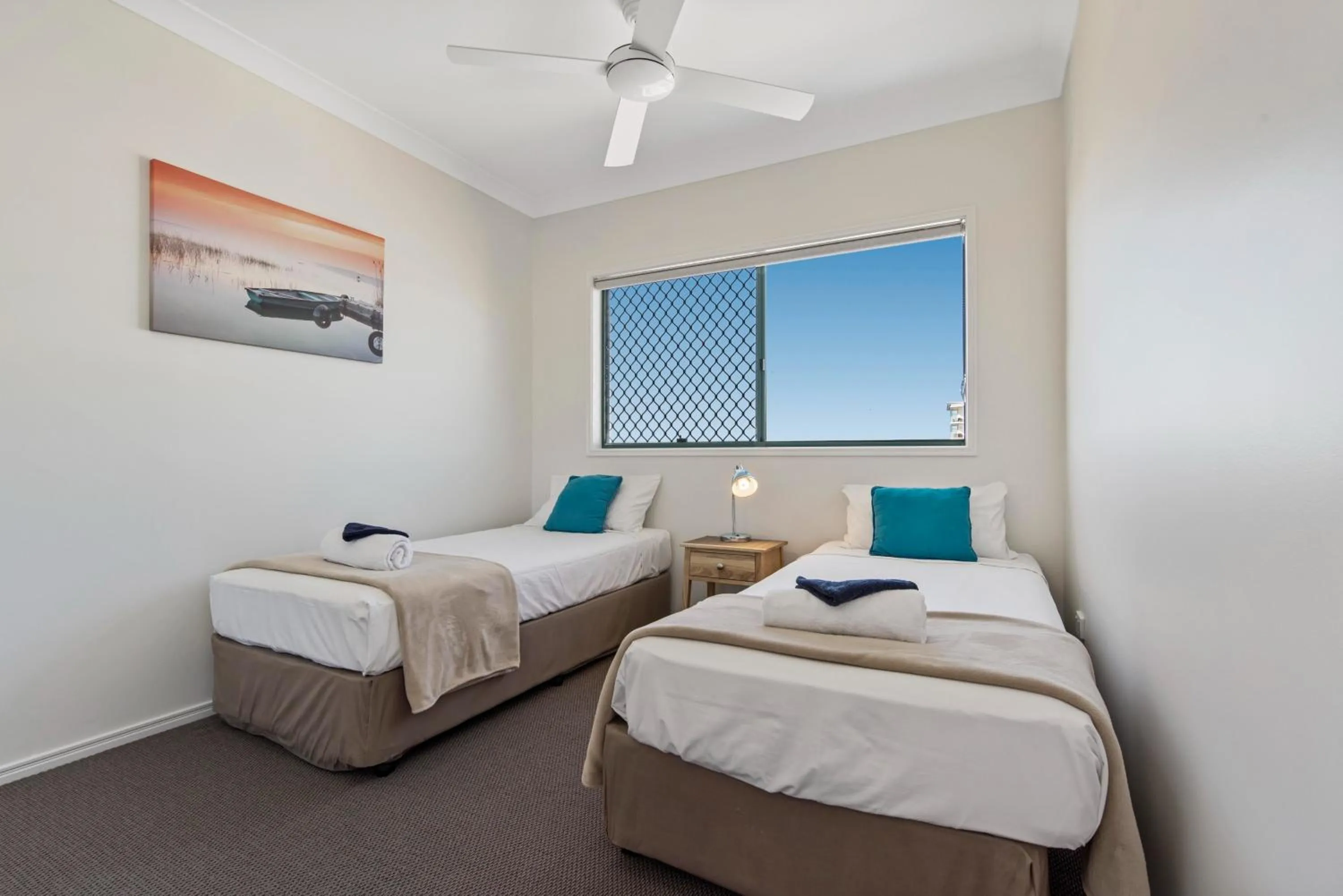 Bed in Sunshine Towers Boutique Apartments