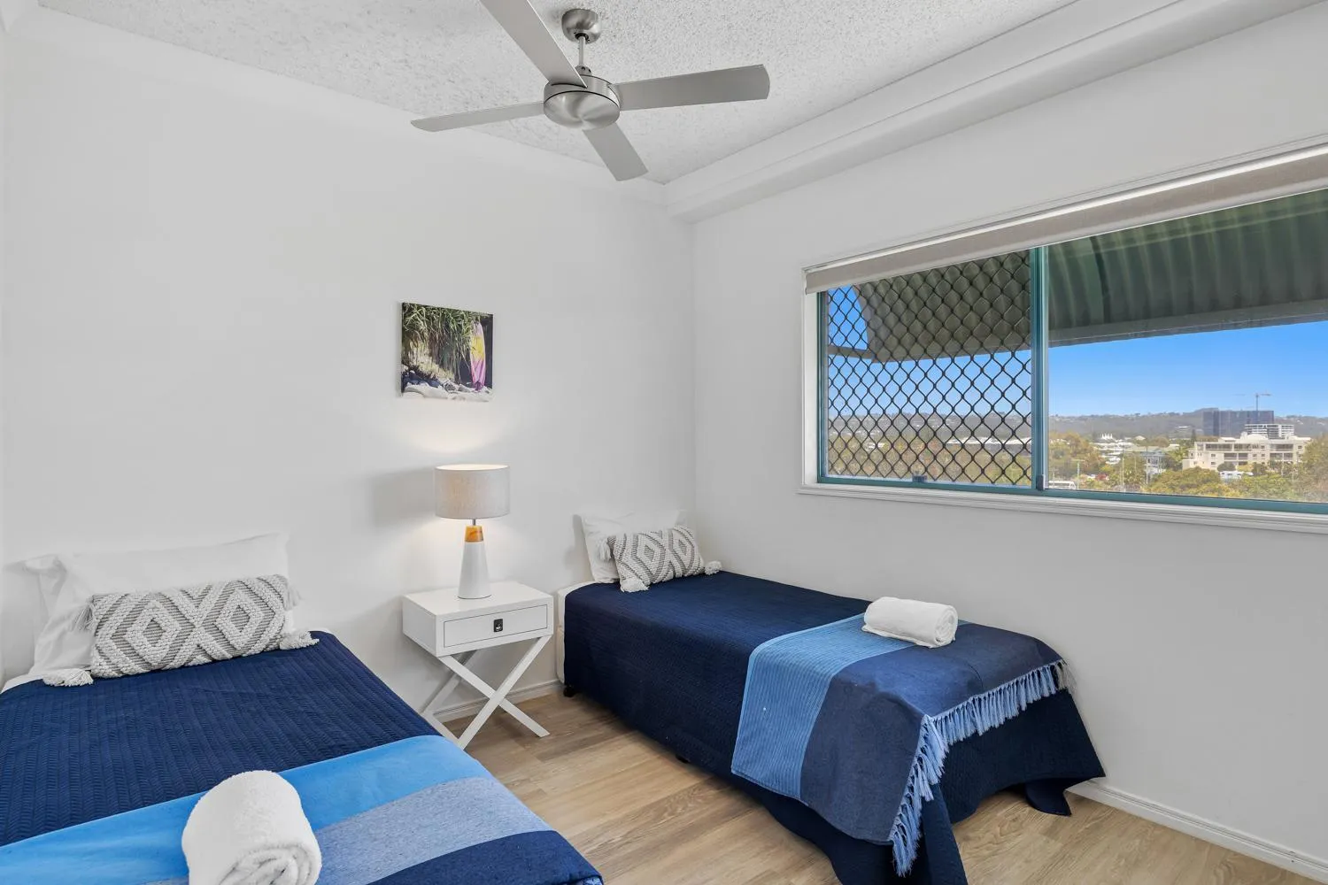 Bed in Sunshine Towers Boutique Apartments