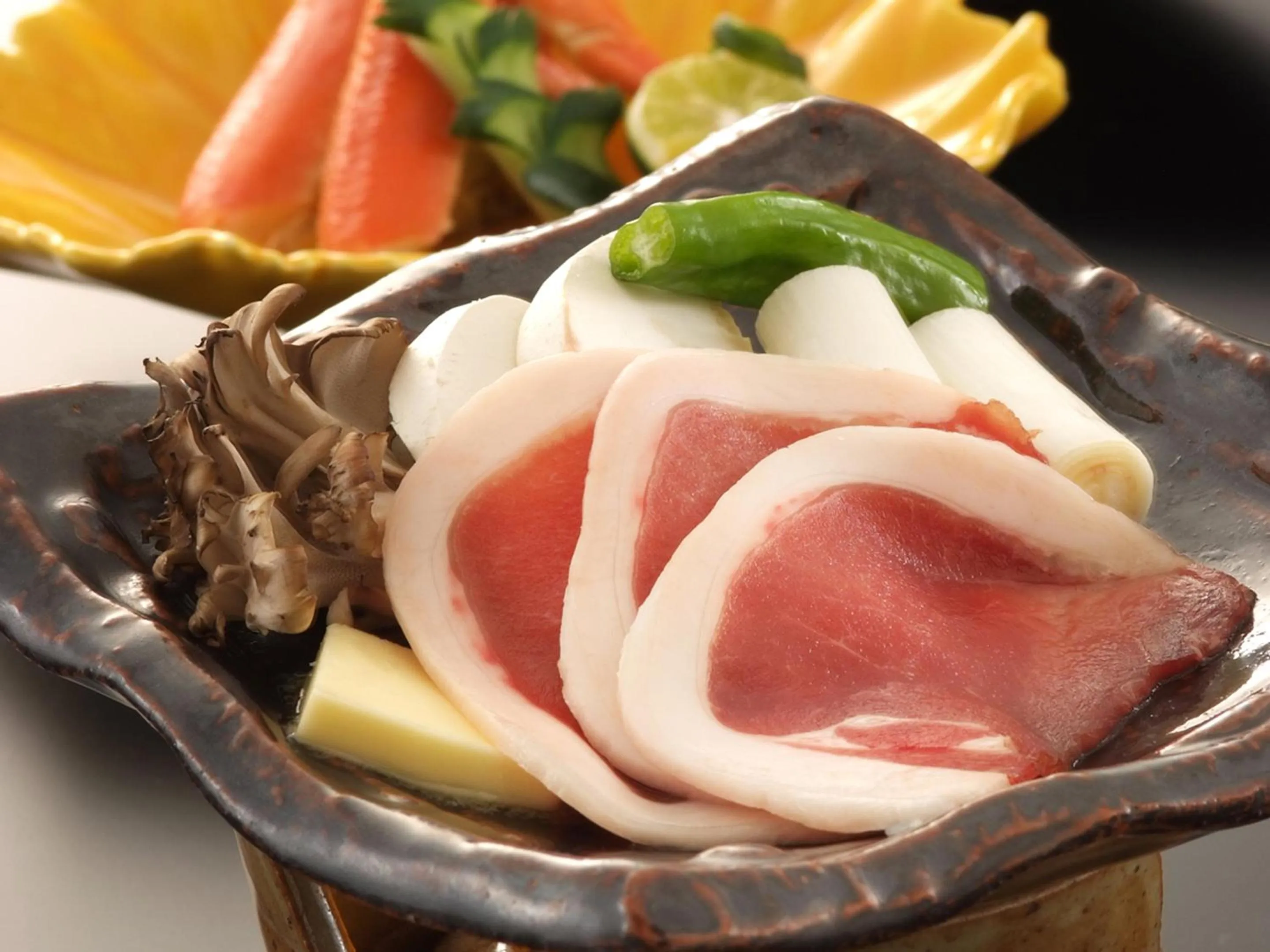 Food close-up in Megahira Onsen Quelle Yoshiwa