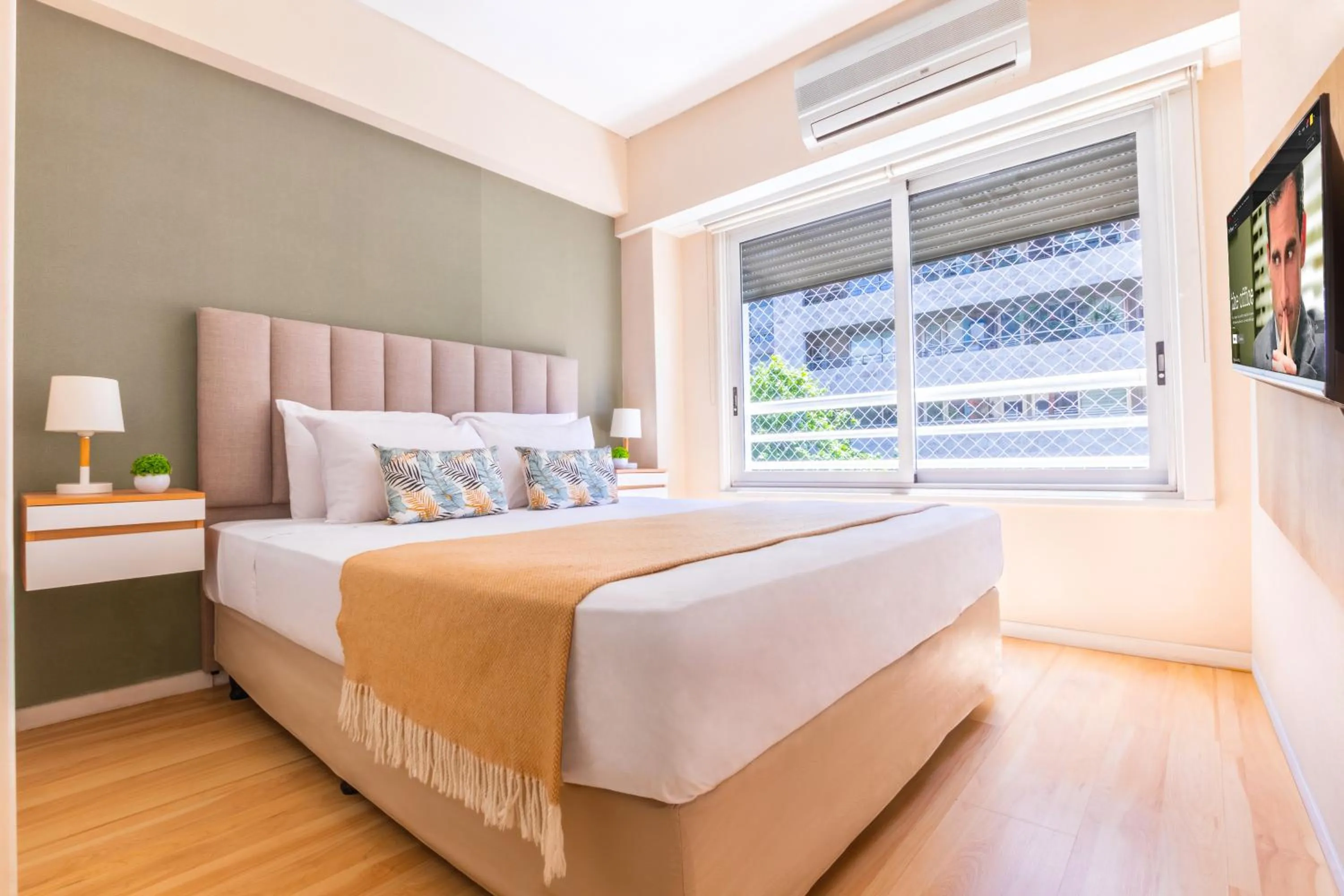 Bed in Modern Apartments in Puerto Madero