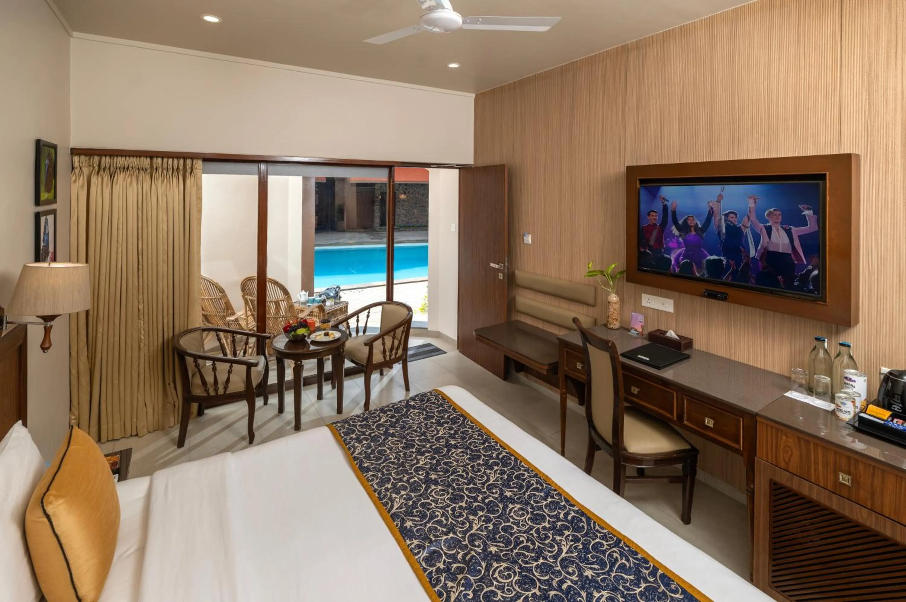 Bedroom in Uday Samudra Leisure Beach Hotel & Spa