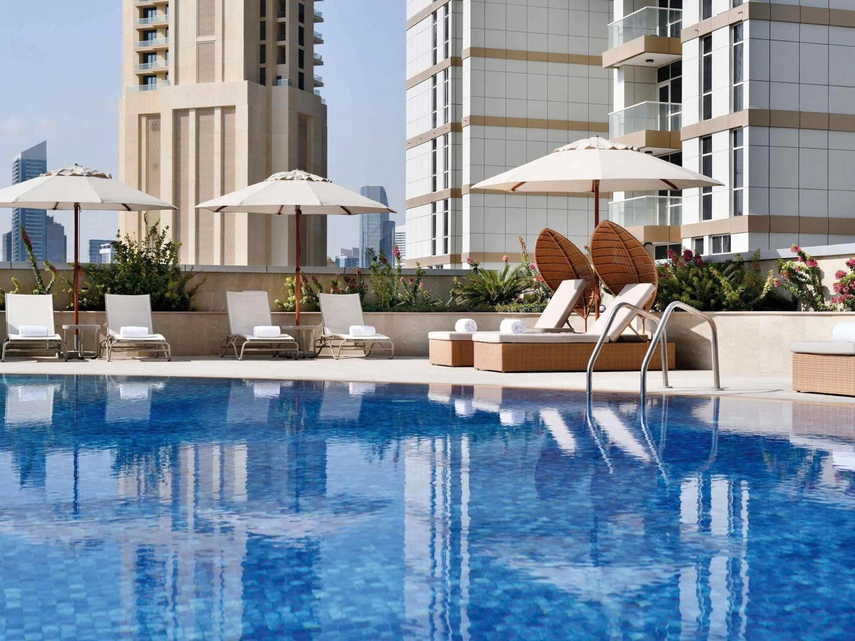 Property building in Mövenpick Hotel Apartments Downtown Dubai