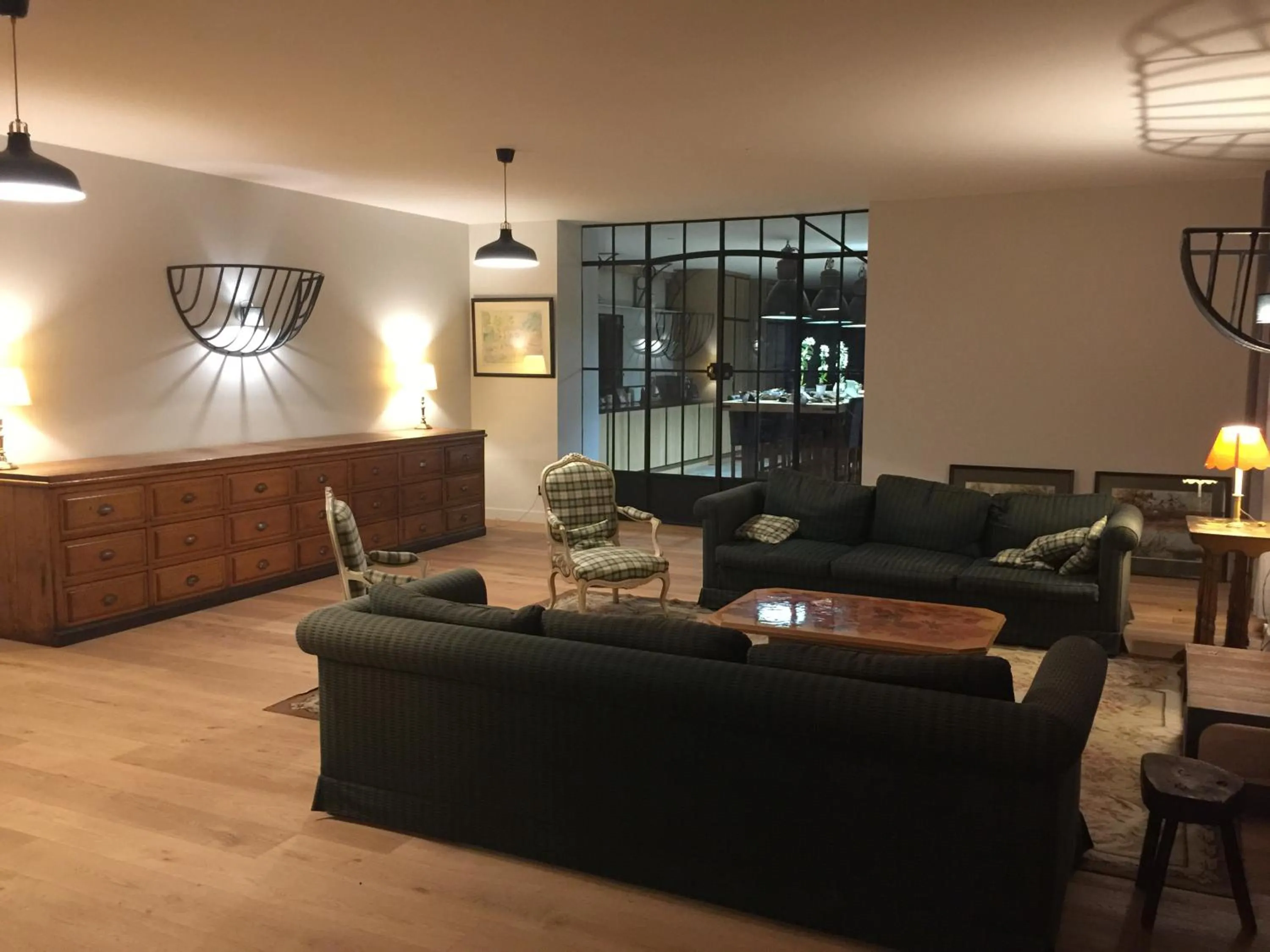 Communal lounge/ TV room in ORANGERIE de CHATEL-Selection FIGARO & ELLE Magazine