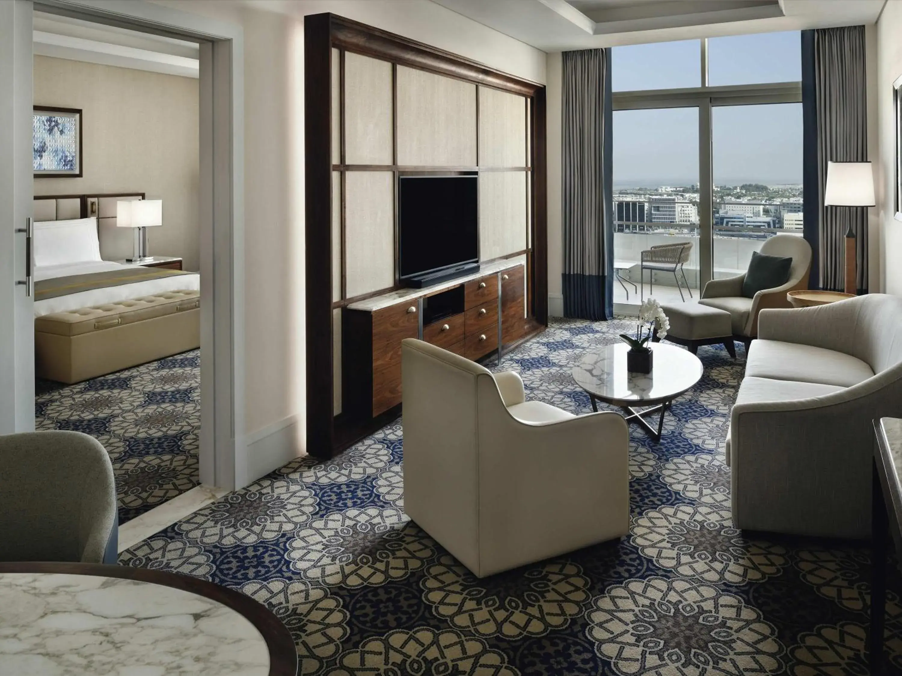 Family Room - Two Connecting Rooms, Lounge Access, Breakfast, Evening drinks and Canapés in Grand Plaza Mövenpick Media City Family Room - Two Connecting Rooms, Lounge Access, Breakfast, Evening drinks and Canapés in Grand Plaza Mövenpick Media City