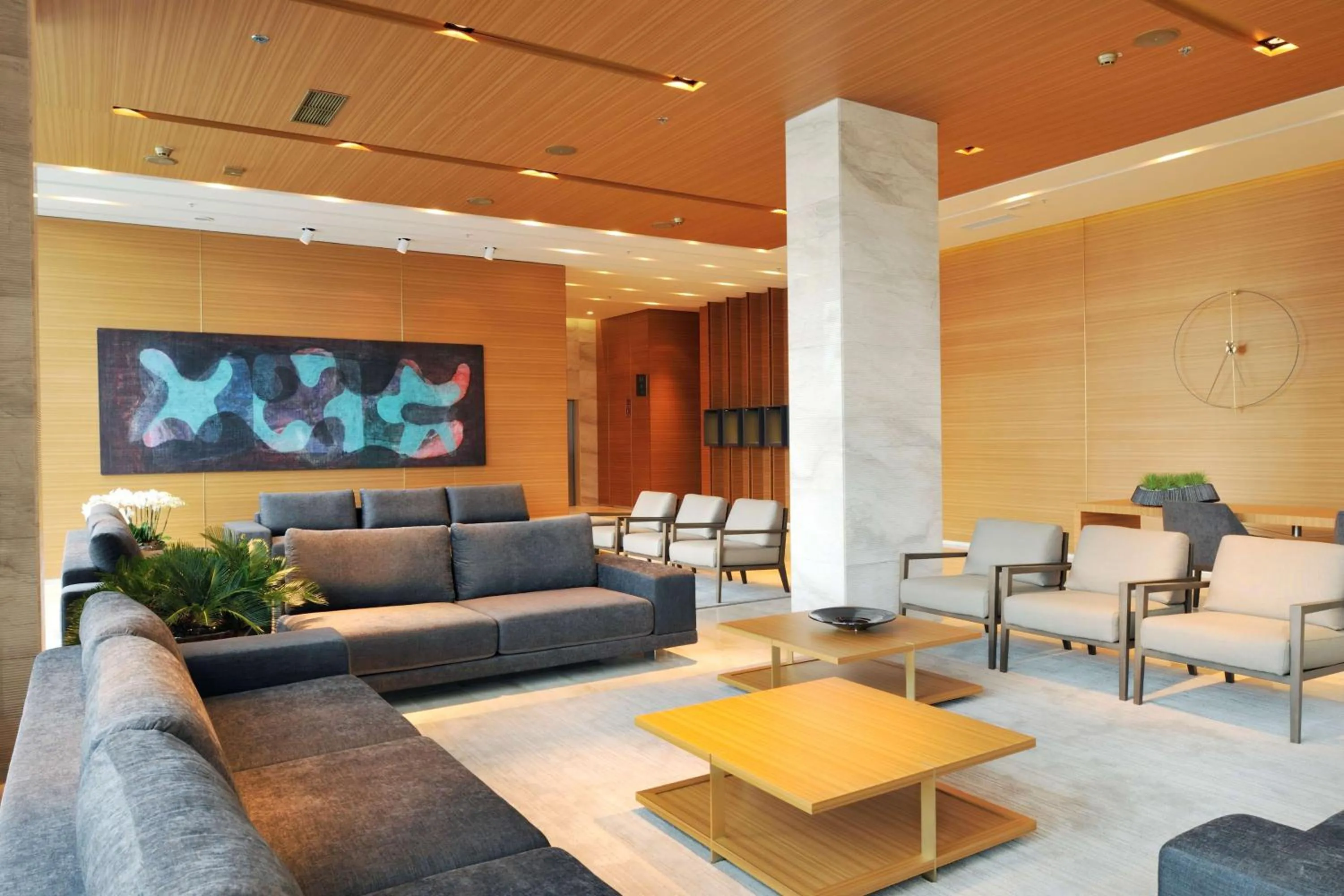 Lobby or reception in Radisson Blu Plaza Hotel Ljubljana