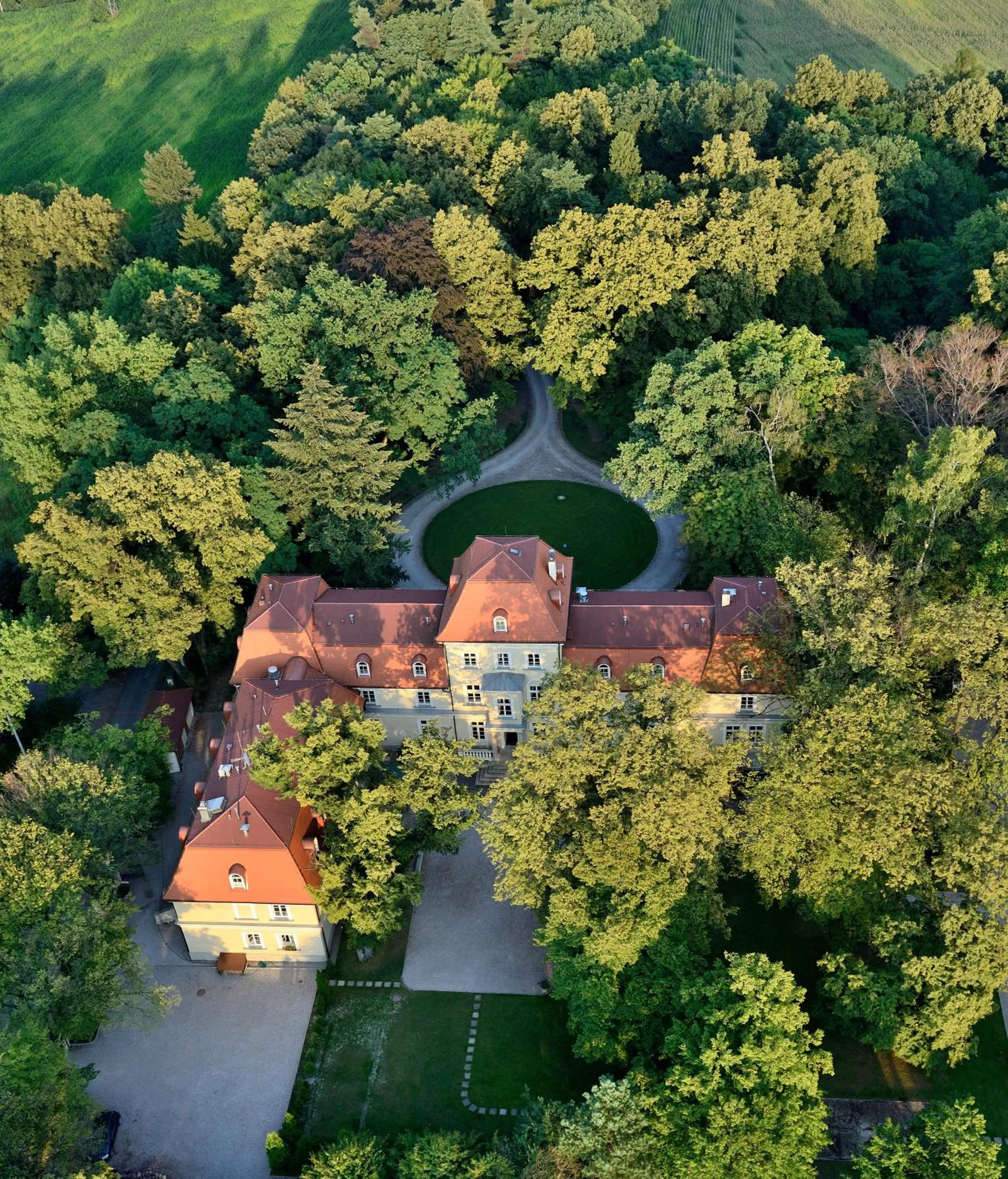 Bird's eye view in Dwór Sieraków