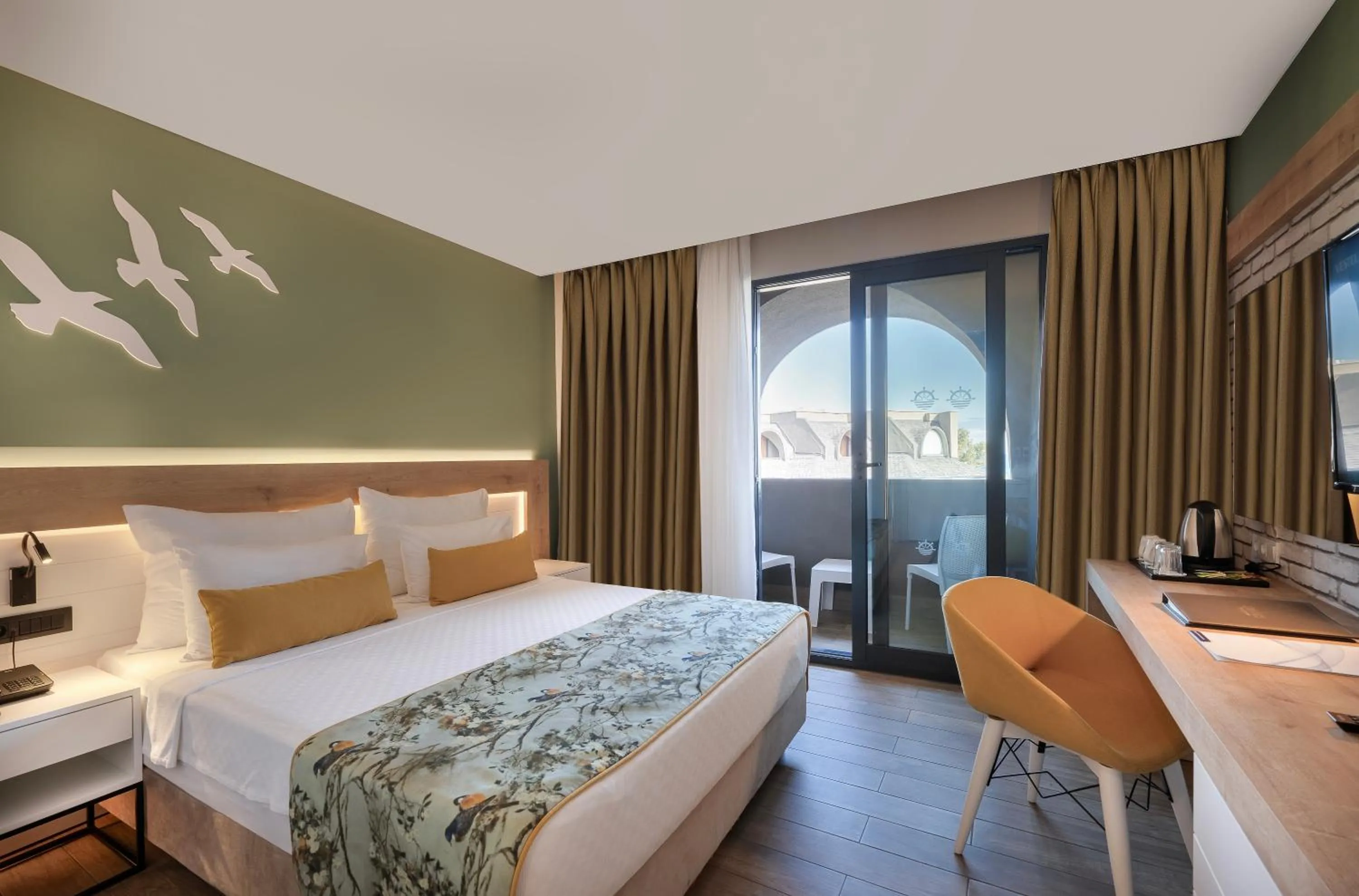 Bed in Sailor's Beach Club