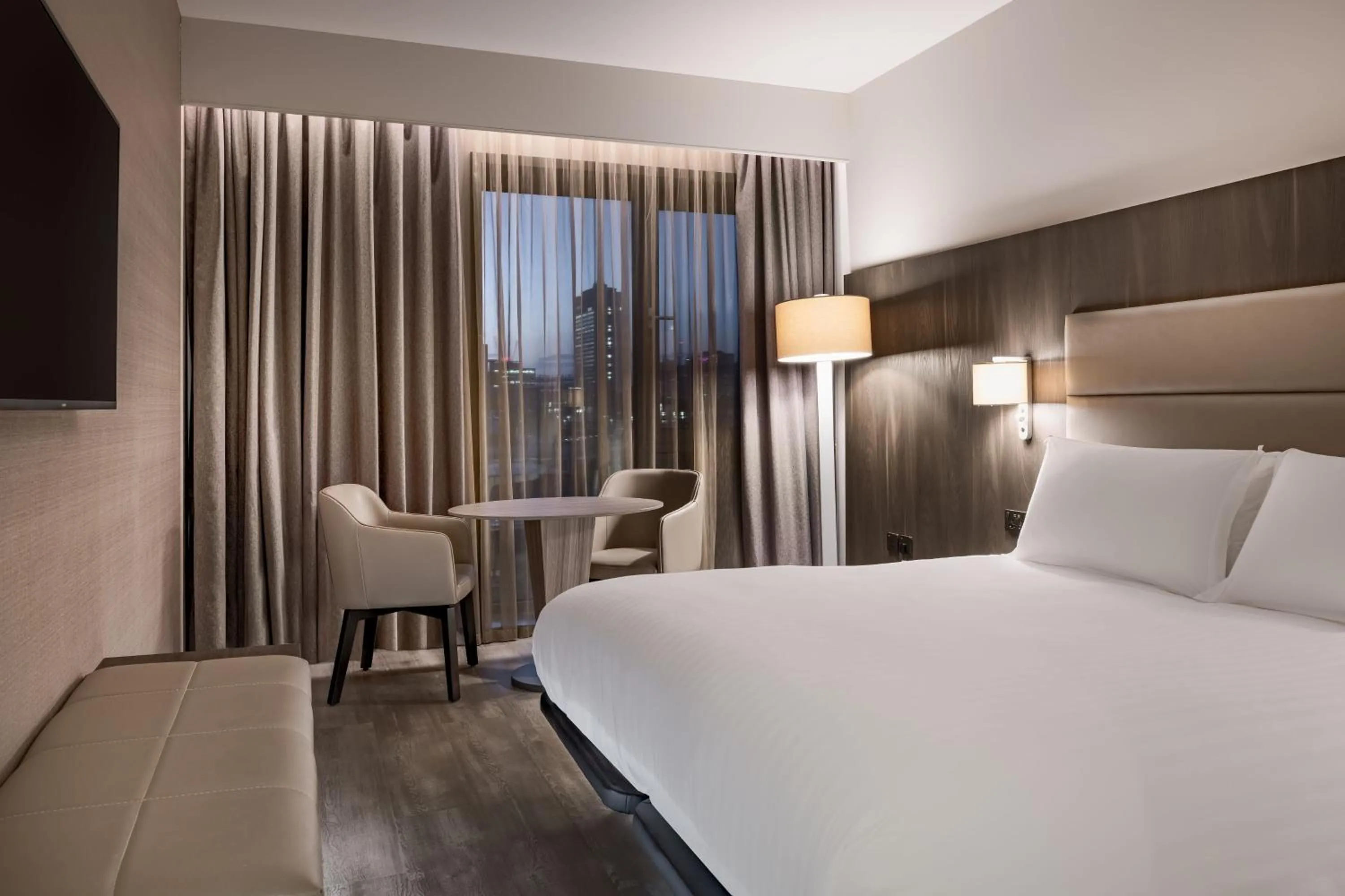 Photo of the whole room, Bed in AC Hotel by Marriott Manchester City Centre